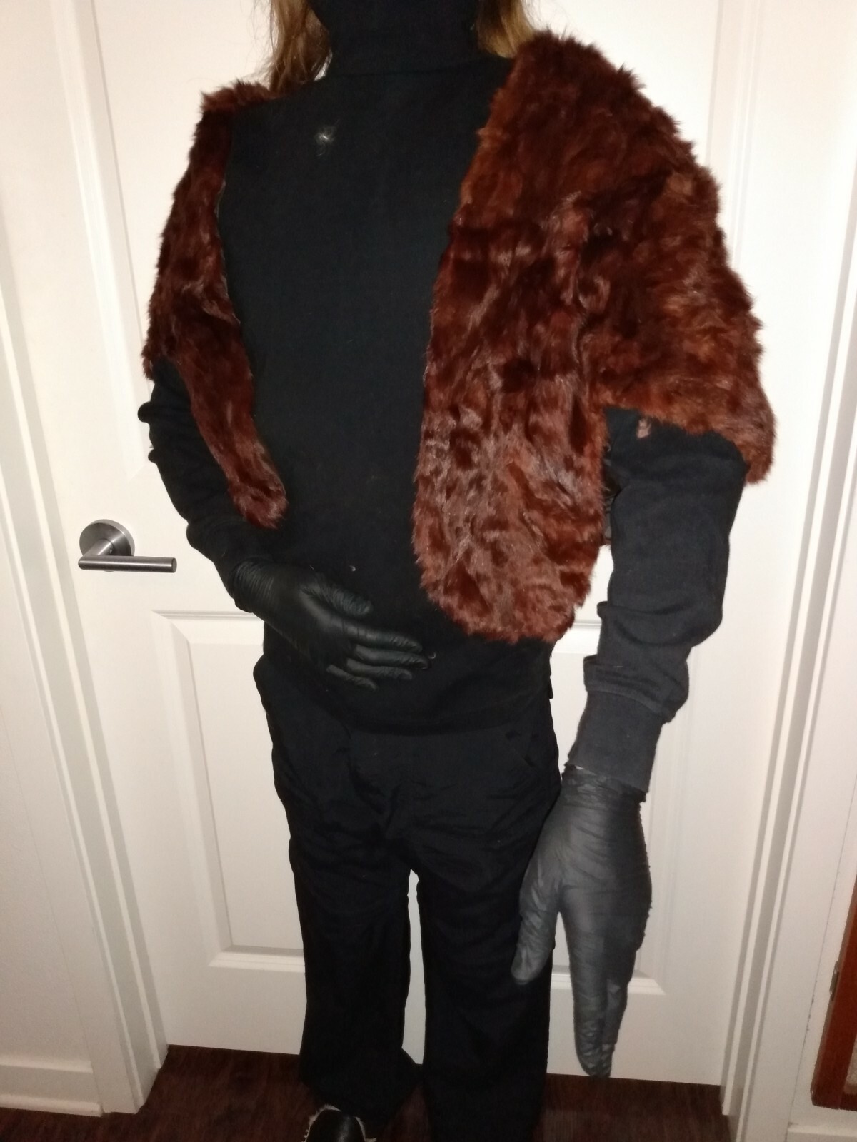 Vintage Fur Stole Wrap Mink or Chinchilla perhaps.
