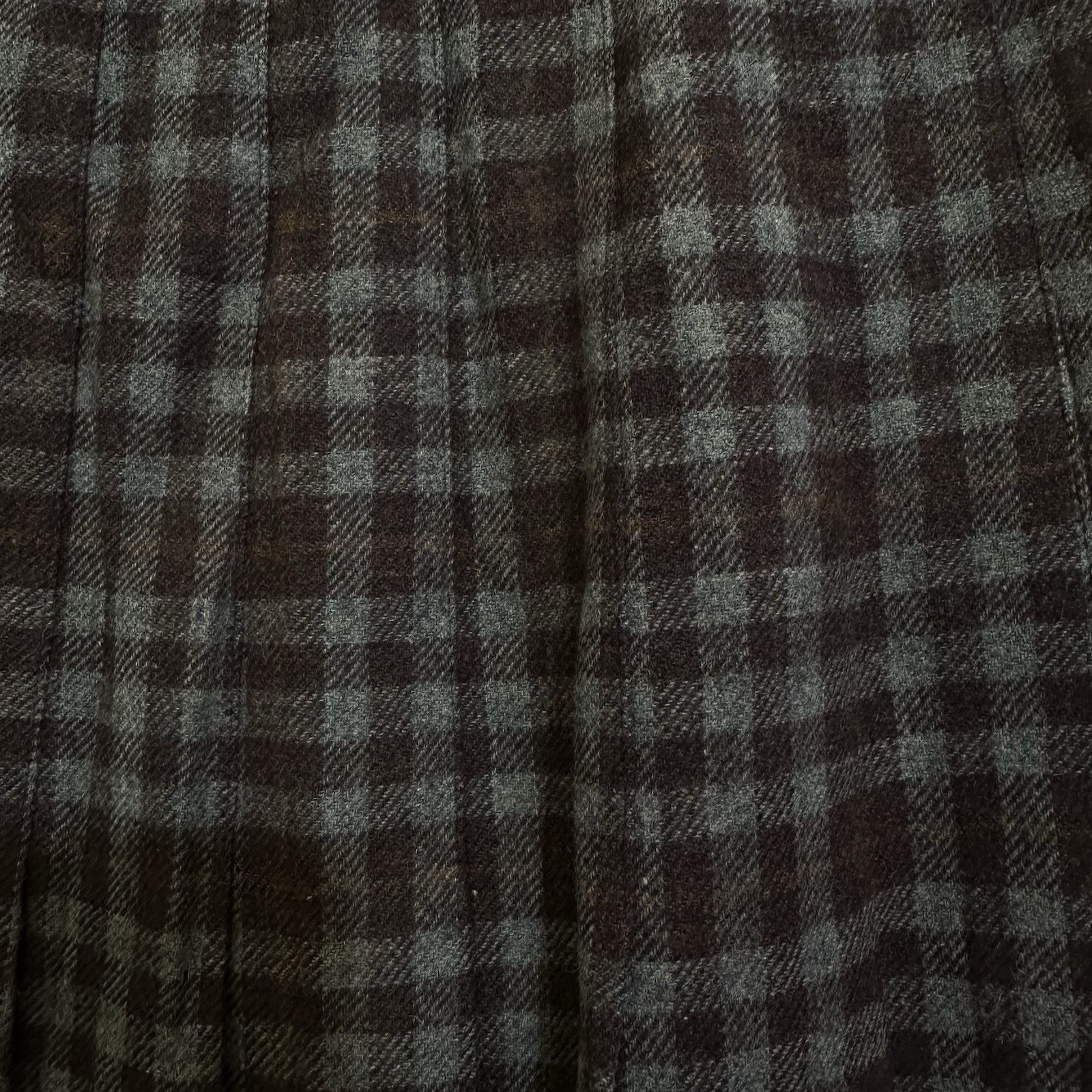 Pendleton VTG M662 Wool Walking Kilt Skirt 10 Muted Blue Purple Brown Plaid 80’s