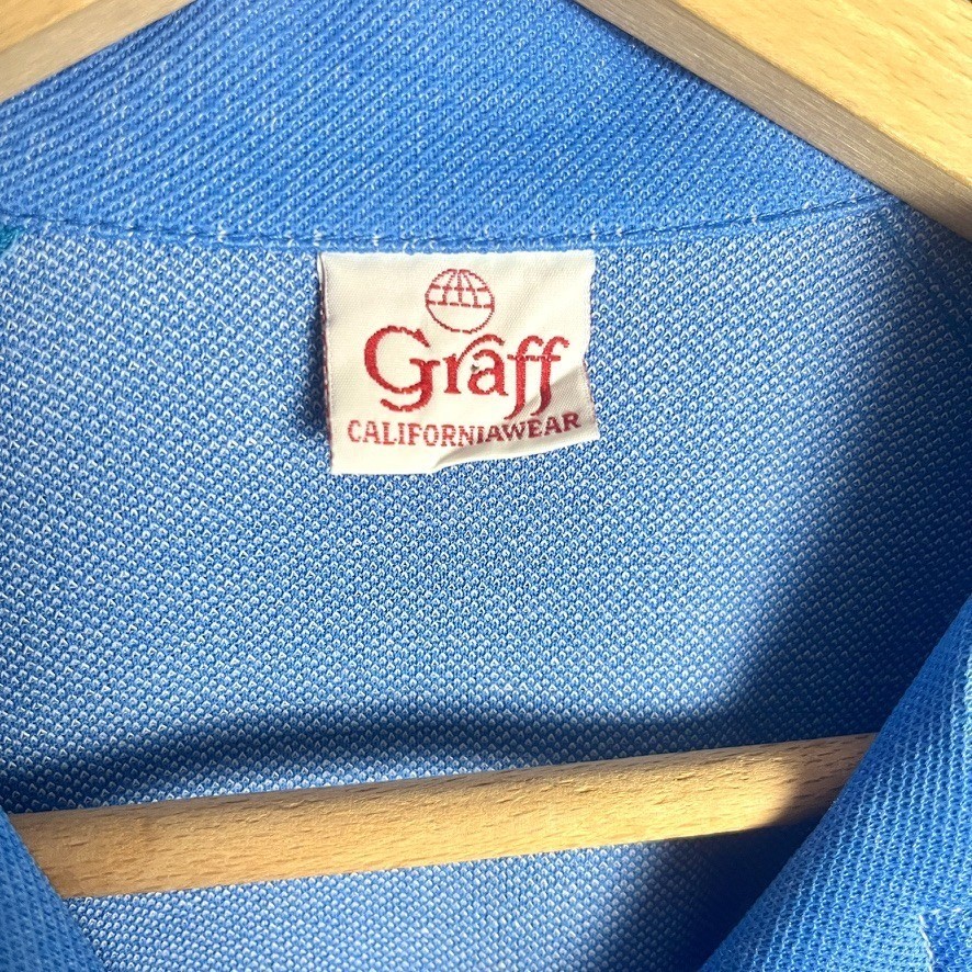 vtg Graff Californiawear Women’s Button Down Blazer Jacket blue 60s 70s sz M
