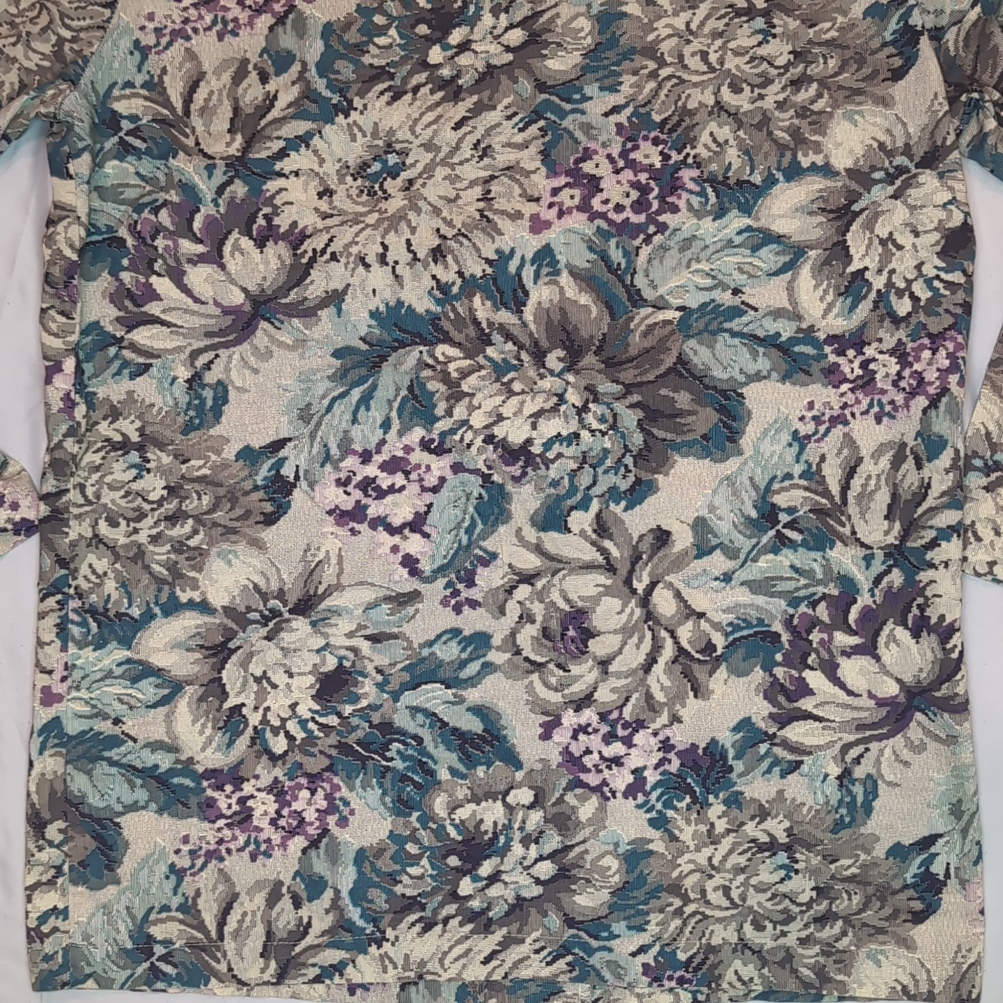 Eber San Francisco Women’s Floral Tapestry Blazer Unlined Jacket Shoulder Pads