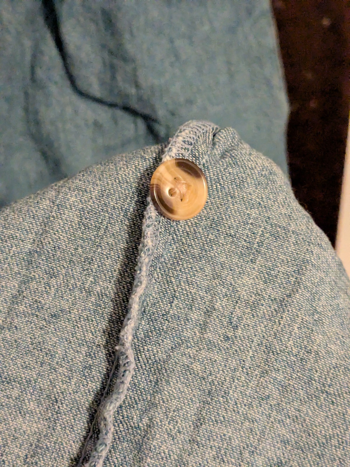 Vintage Winnie The Pooh XL/1x Button Up Denim Dress