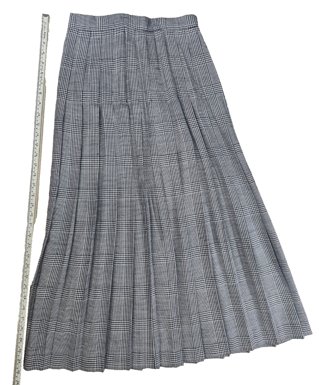 David Brooks Ltd VTG Pleated Skirt Black+White Professional Sz 10 Label