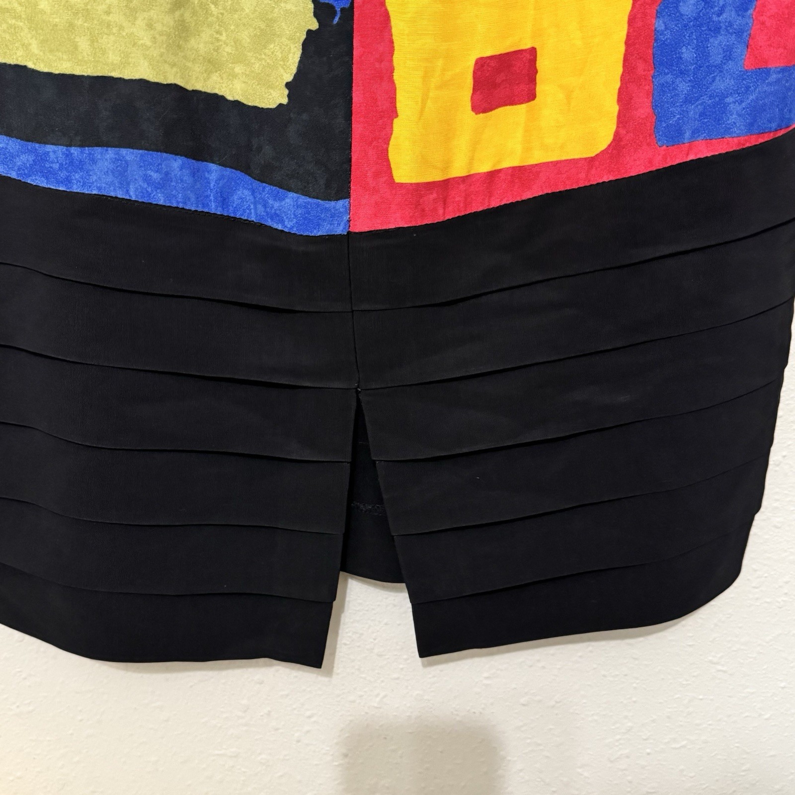 Vintage KC Spencer Shift Dress size 6 Geometric Mondrian Art to Wear Abstract