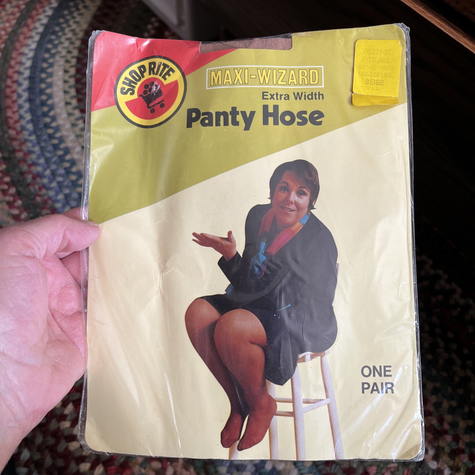 Vintage Shop Rite Maxi Wizard Panty Hose Extra Width – 1976 USA Made 100% Nylon