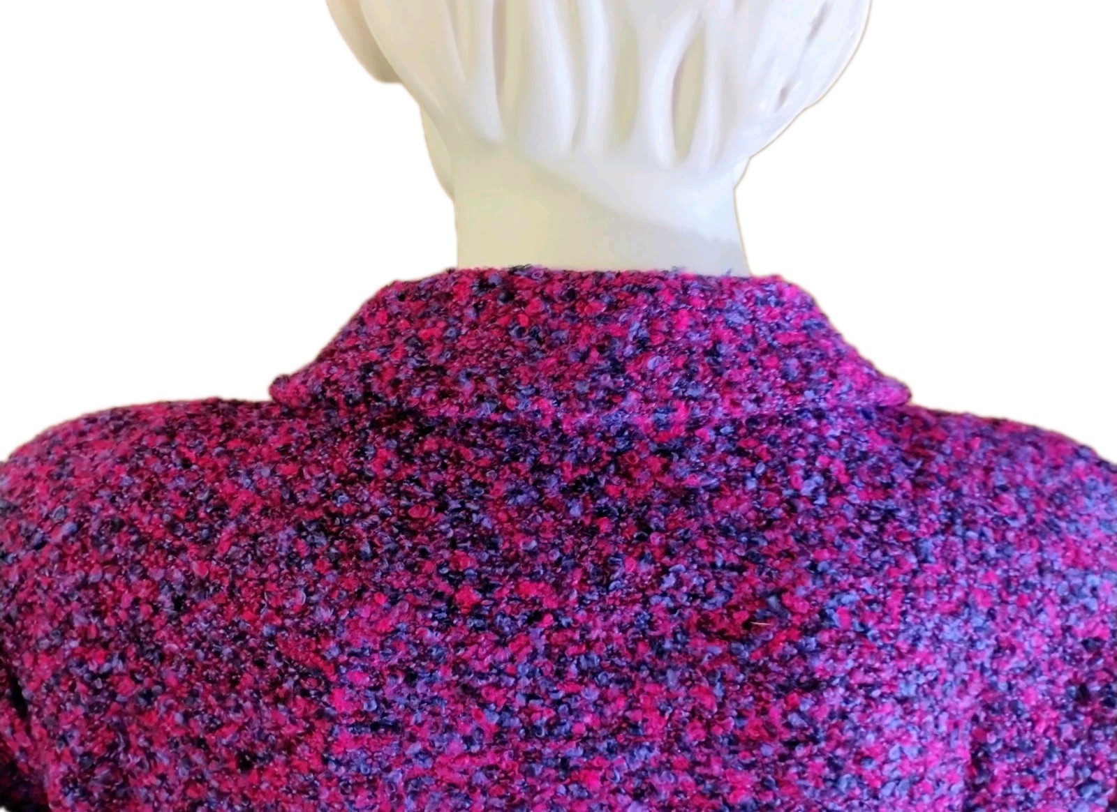 VTG 70’s „Laura by Alyzia” Purple & Pink Tweed Boucle Knit Shirt & Jacket