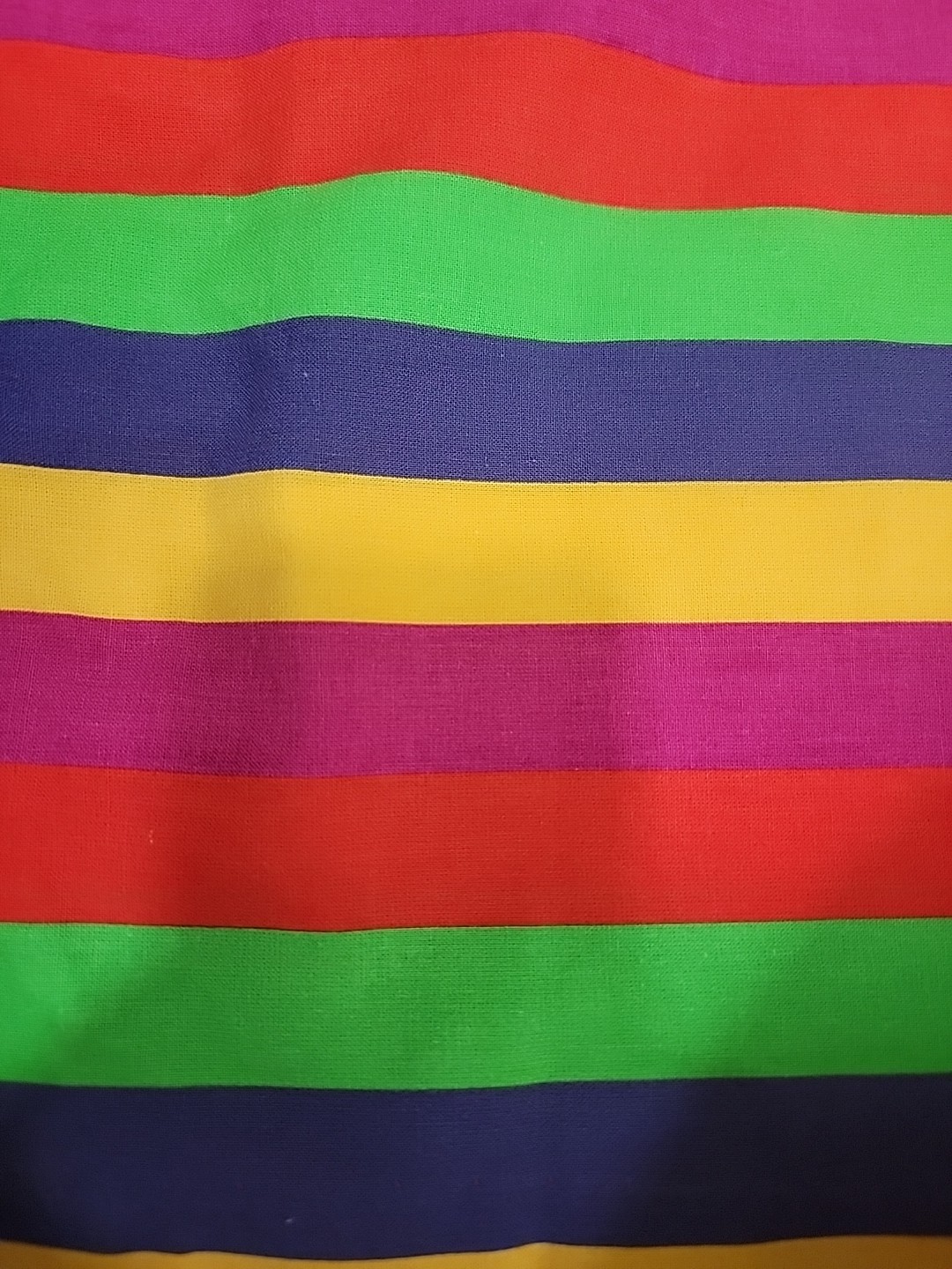 VTG’80 Paul Harris Rainbow Stripe Bodycon Cotton Wiggle Dress