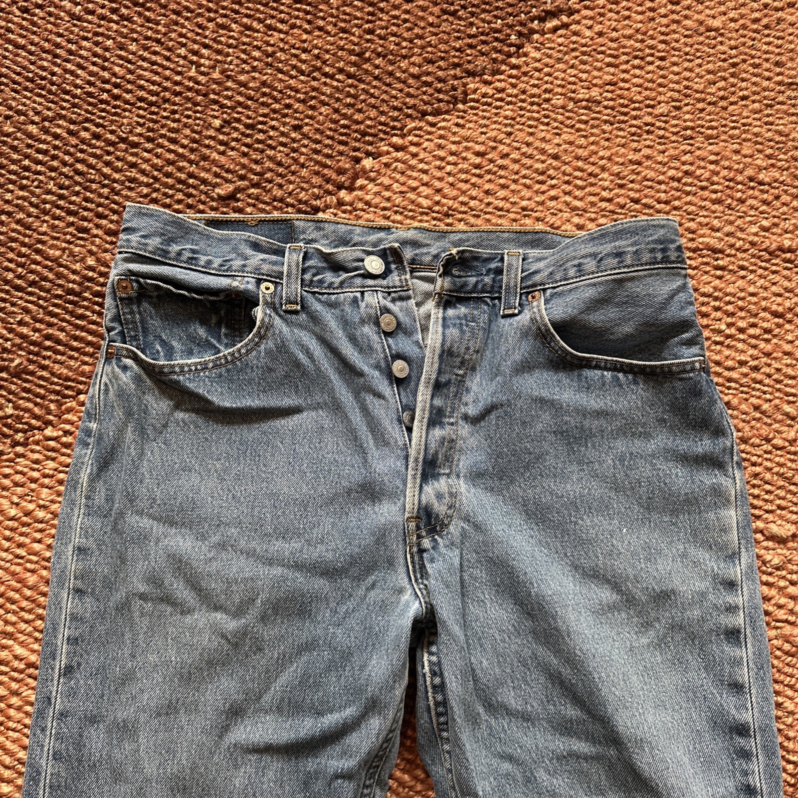 Vtg W’s 80s Levis 501 Jean 32×32 (30×29) Blue Made In Canada Factory 216