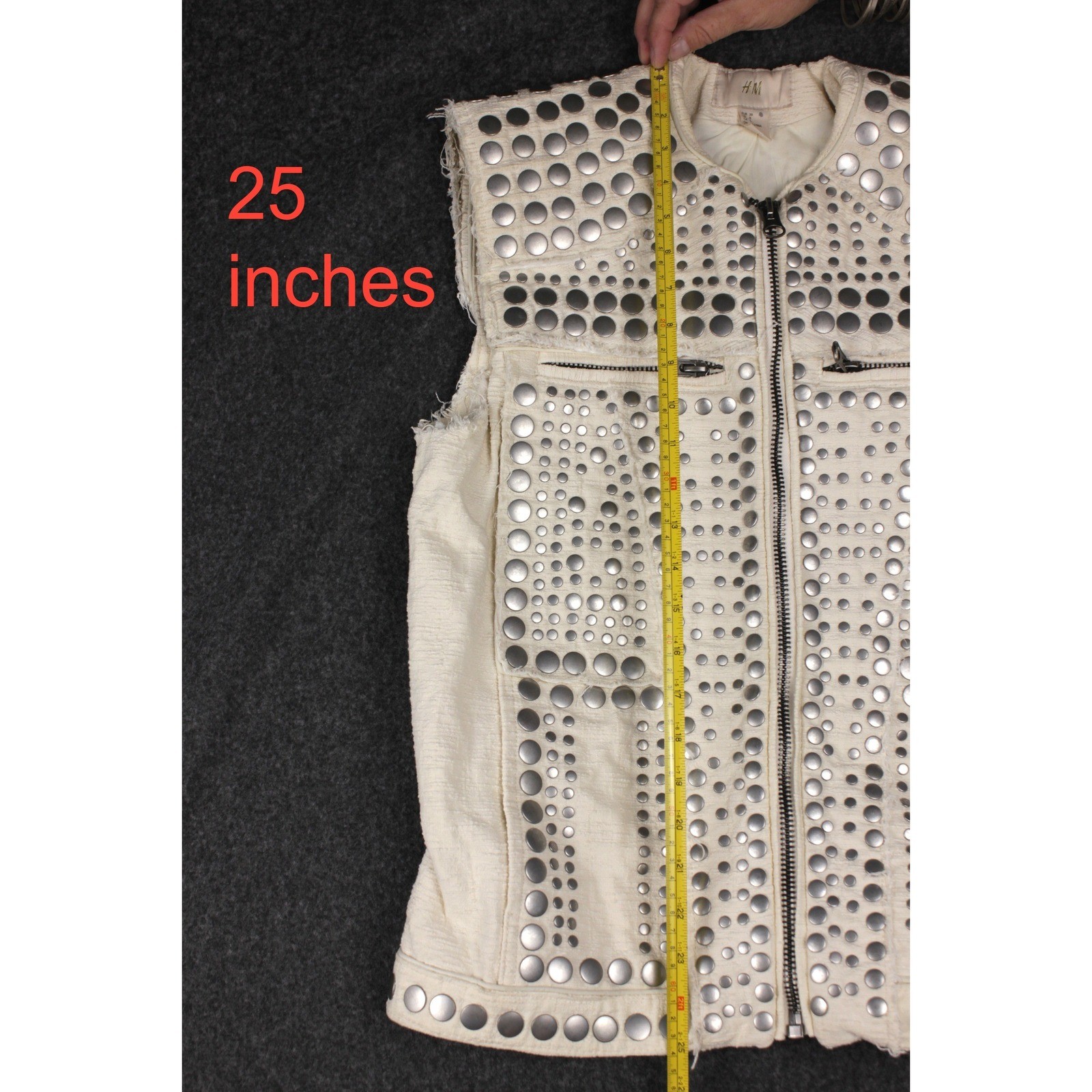 H&M Spring 2013 21st Century Bohemia Studded Vest Skirt Set Womens 8