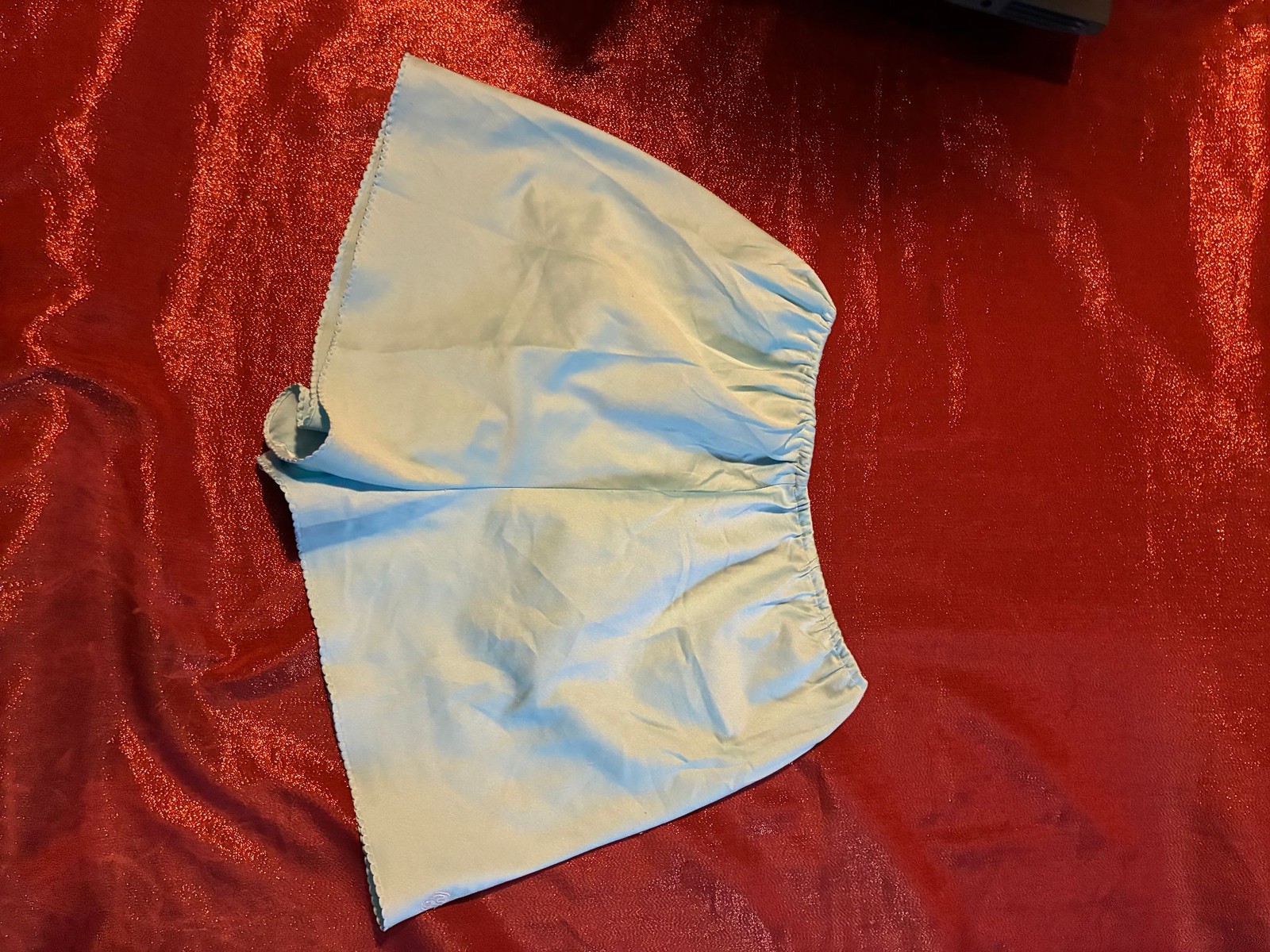 Vassarette Lingerie Shorts Womens Light Blue Nylon Elastic Waist Vintage