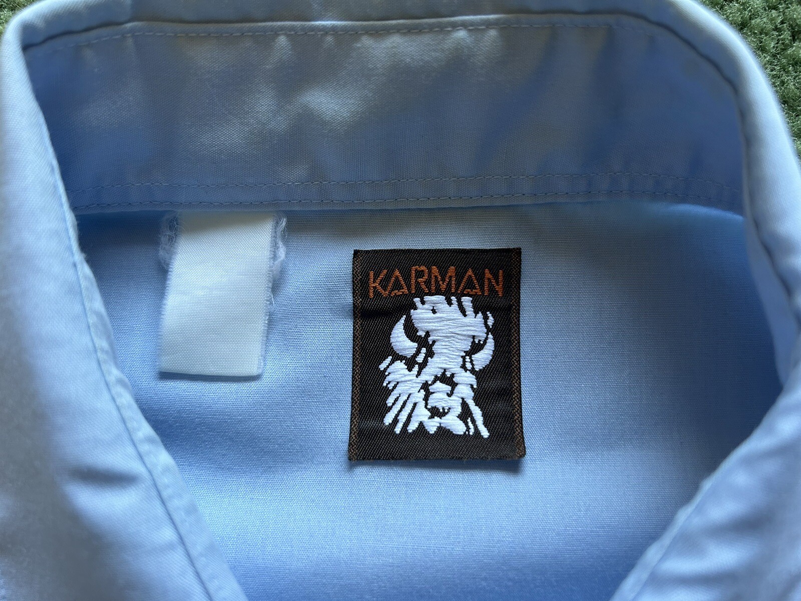 Vintage Women’s Karman Pearl Snap Button Down Long Sleeve Blue Western Shirt
