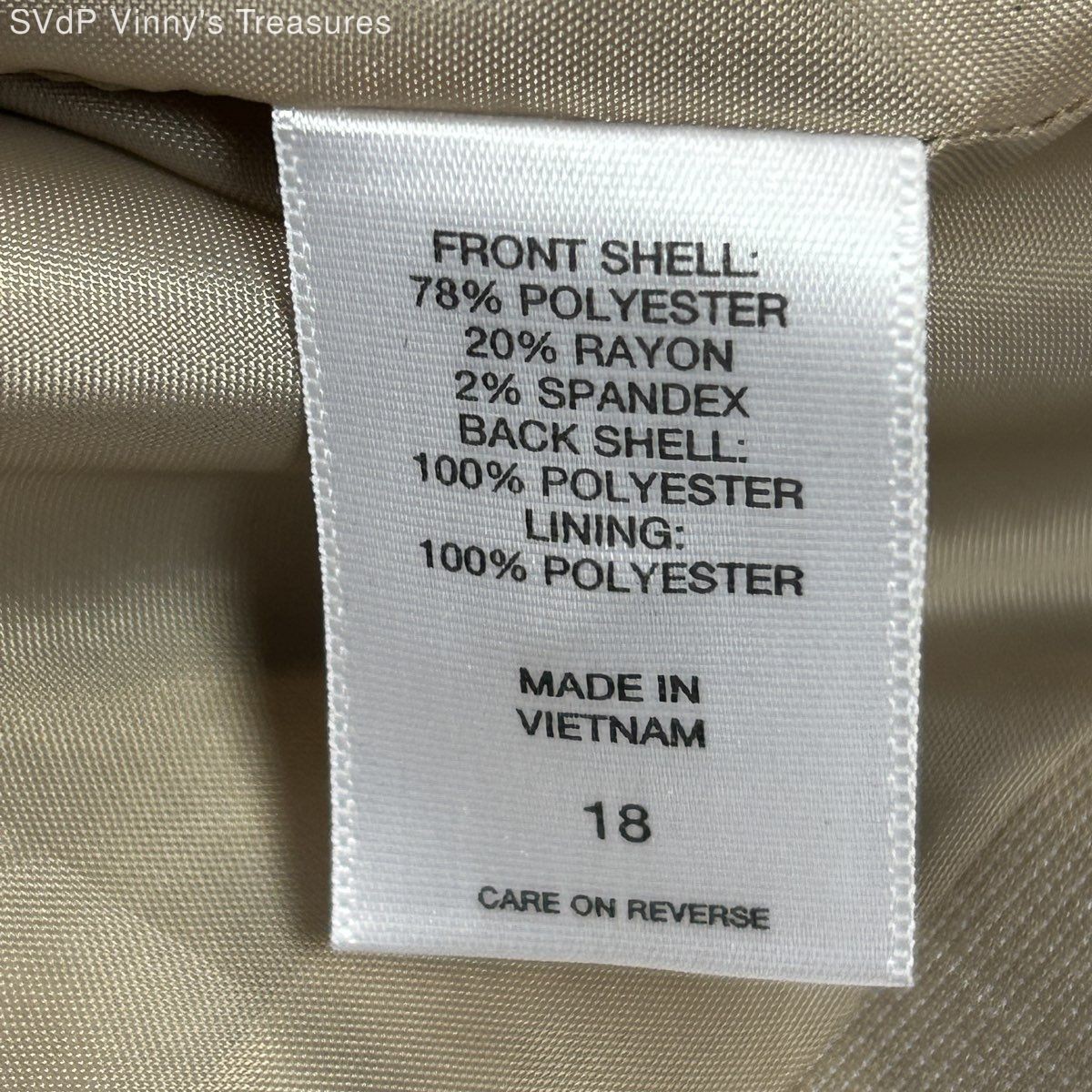 New York & Company Women’s Tan Vintage Y2K Stretch Vest Waistcoat NWT Sz 18