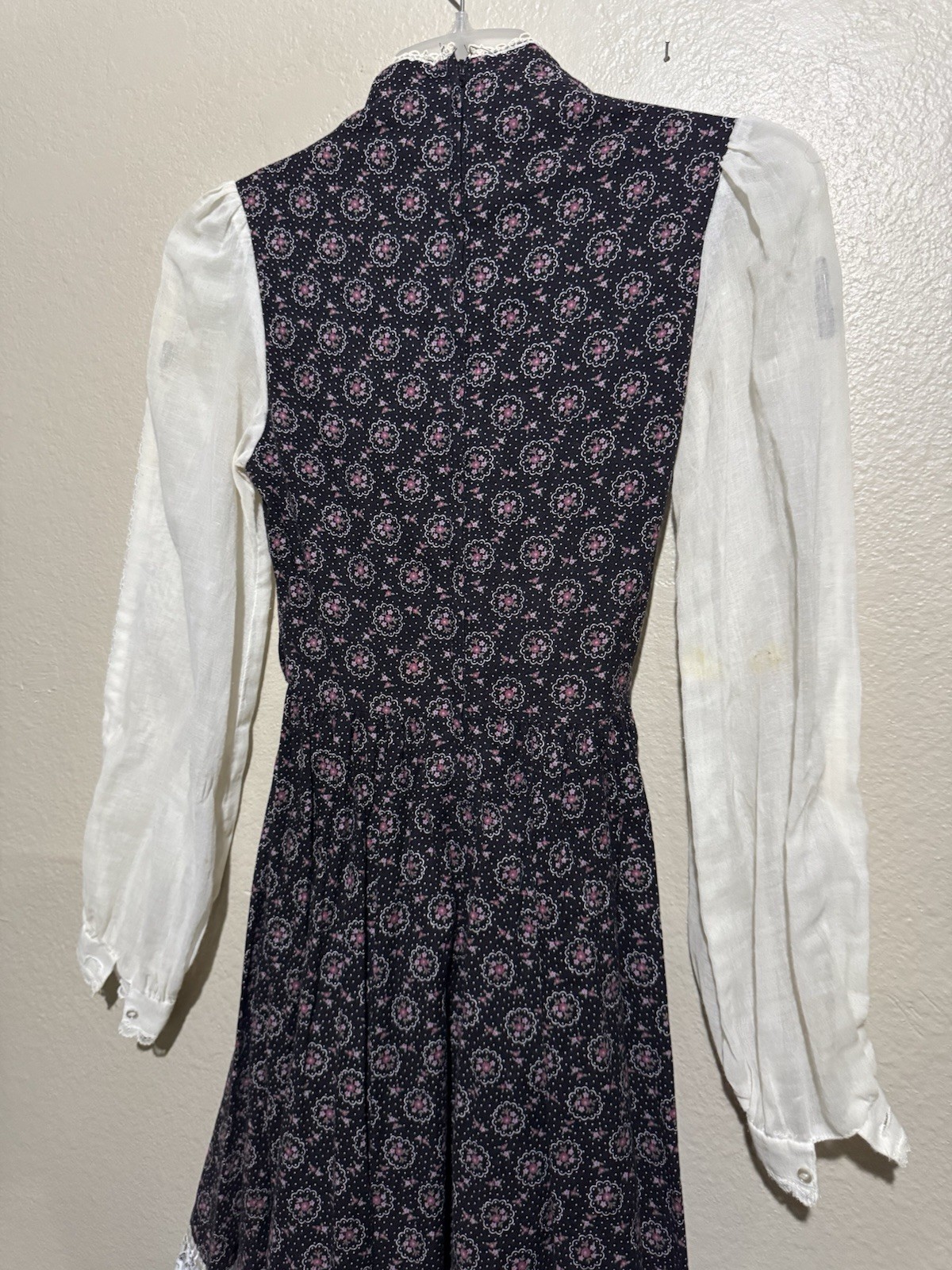 Vintage 70s Gunne Sax by Jessica Floral Maxi Dress Prairie Peasant Size 5