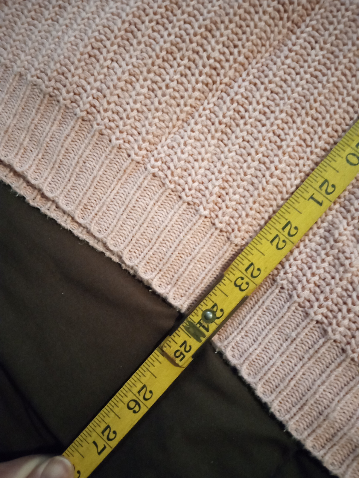 Vintage Pale Pink 20W 40 1980’s Shaker Sweater Ramie and cotton Diana Marco