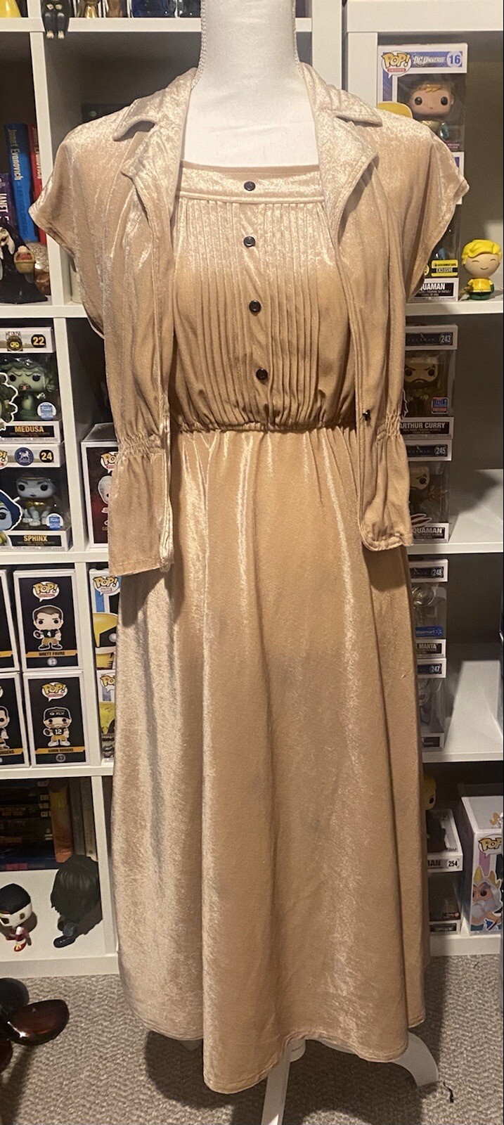 Vintage 70’s 2 Piece Velvet Outfit. No Tags Fits Like Small Petite Top & Dress