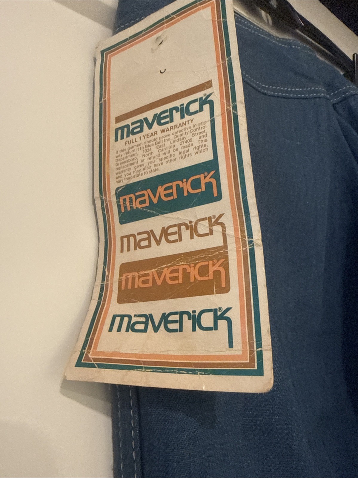 Vintage 1970s Stunning Maverick Double Zipper Jeans New With Tag Size 7/8