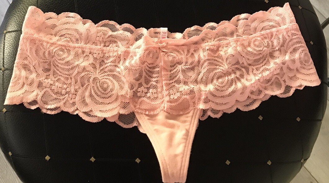 VTG Victoria’s Secret Extra Low Rise Cheekster PINK BIKINI Panty Small