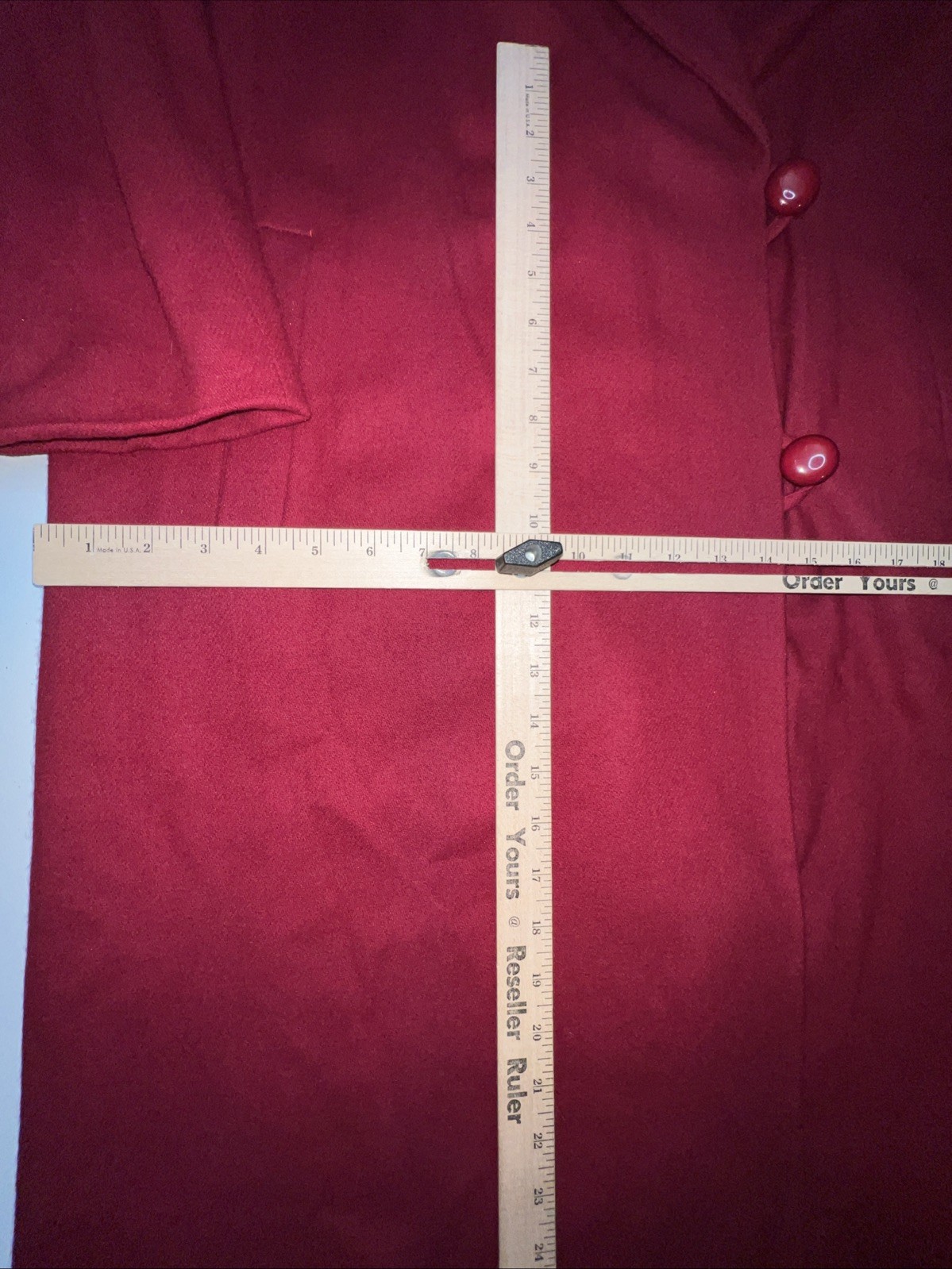 Vintage Bromley collection overcoat women’s 10 wool red Double breasted lined