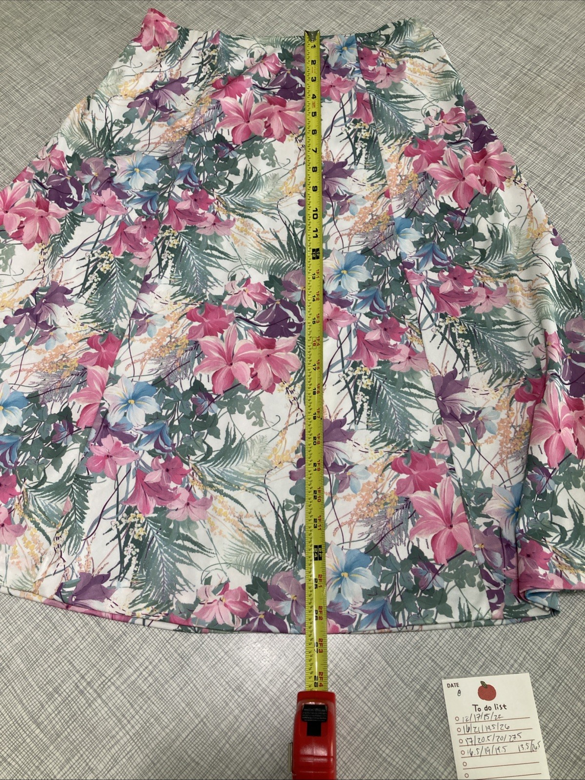 Vtg 80s Cottagecore Floral Skirt Set 2pc Popover Flutter Sleeve Secretary XS S