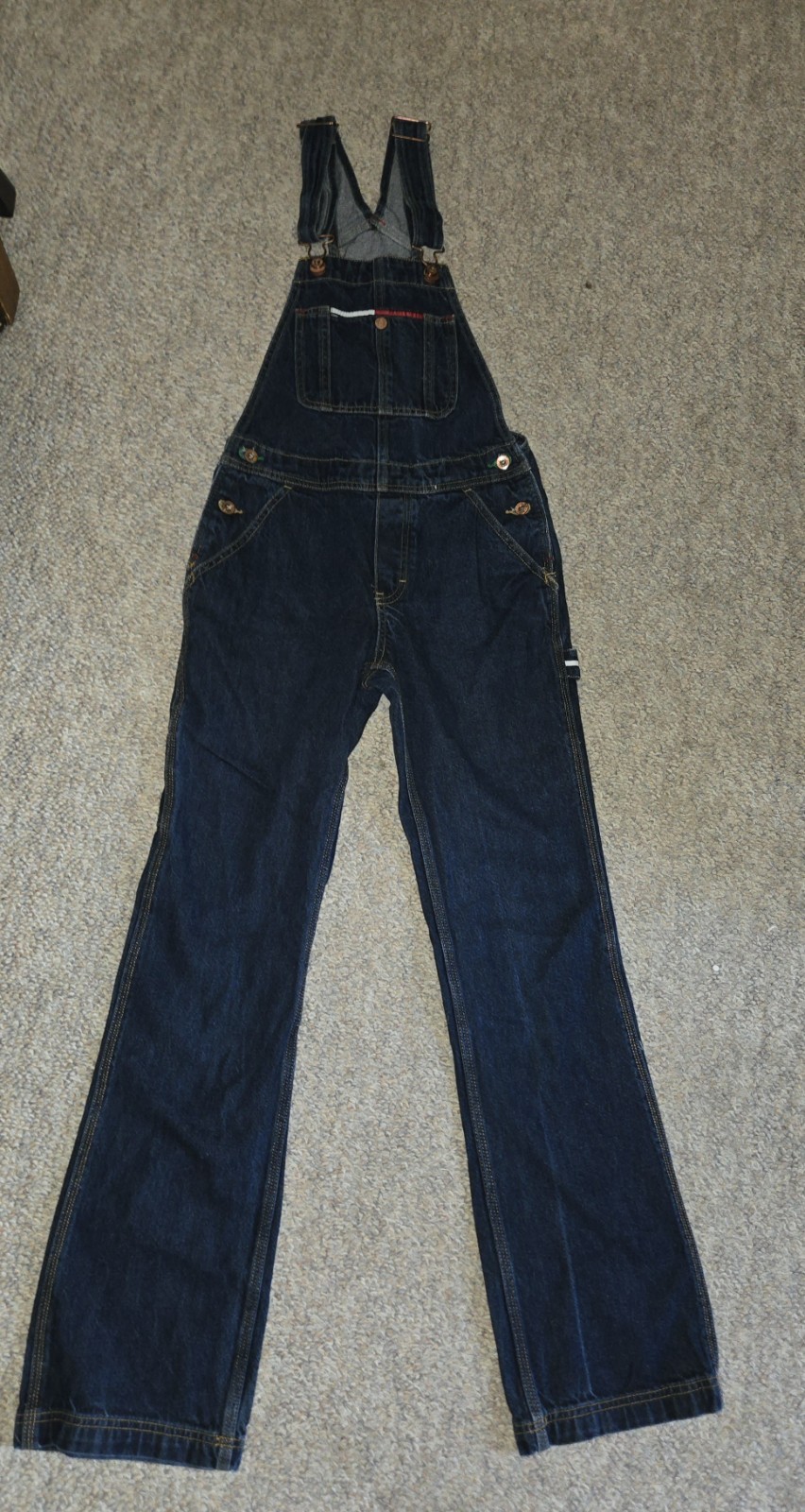Vintage Tommy Girl Bib Overall Jeans Hilfiger Y2K XS