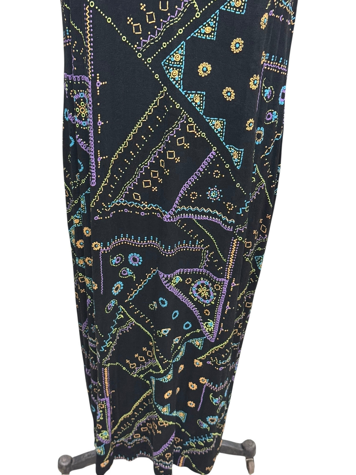 Vikki Vi California Multi Colored Ethnic Pattern Classic Tank Dress Size 1X