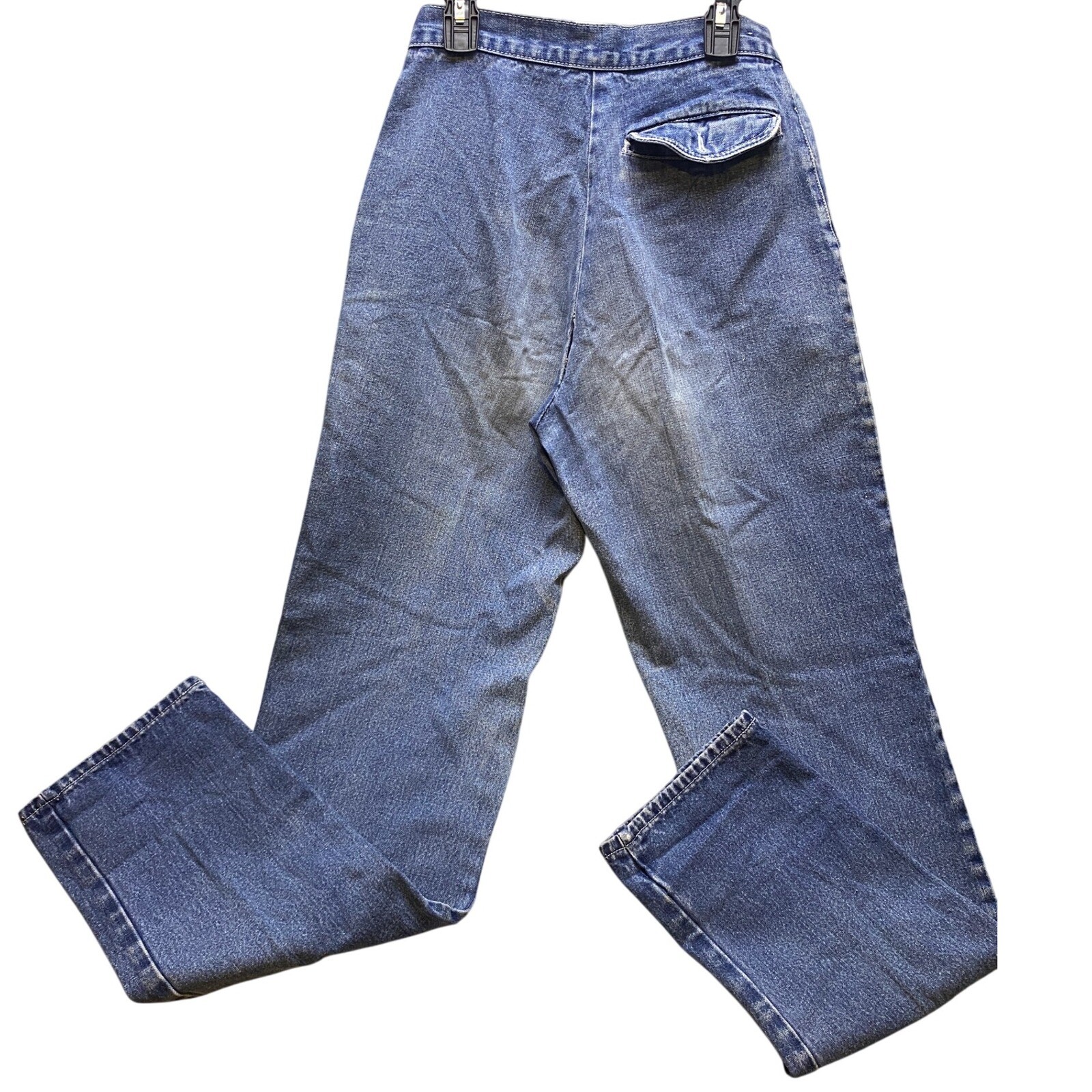 Vintage Normandee Rose Jeans Womens 9L Pleated Buckle Baggy 80’s High Waisted