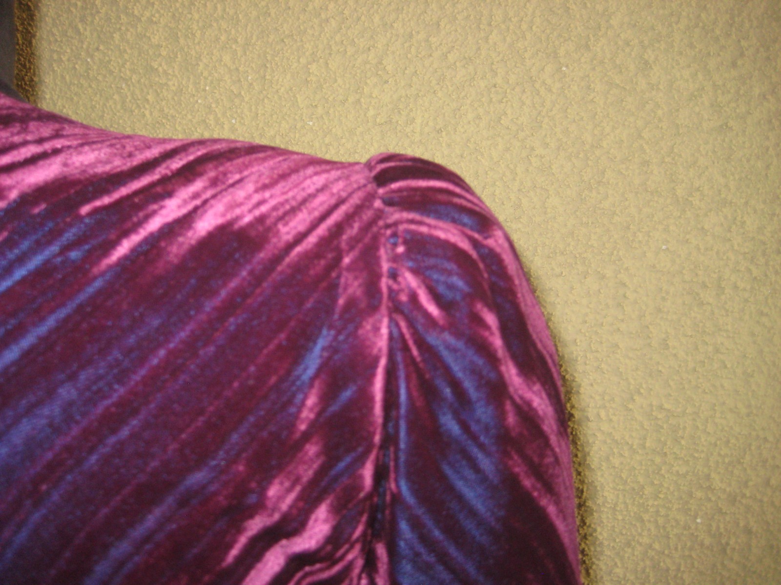 Vintage 80s burgundy/wine velveteen dropwaist taffeta tiered ruffles party dress