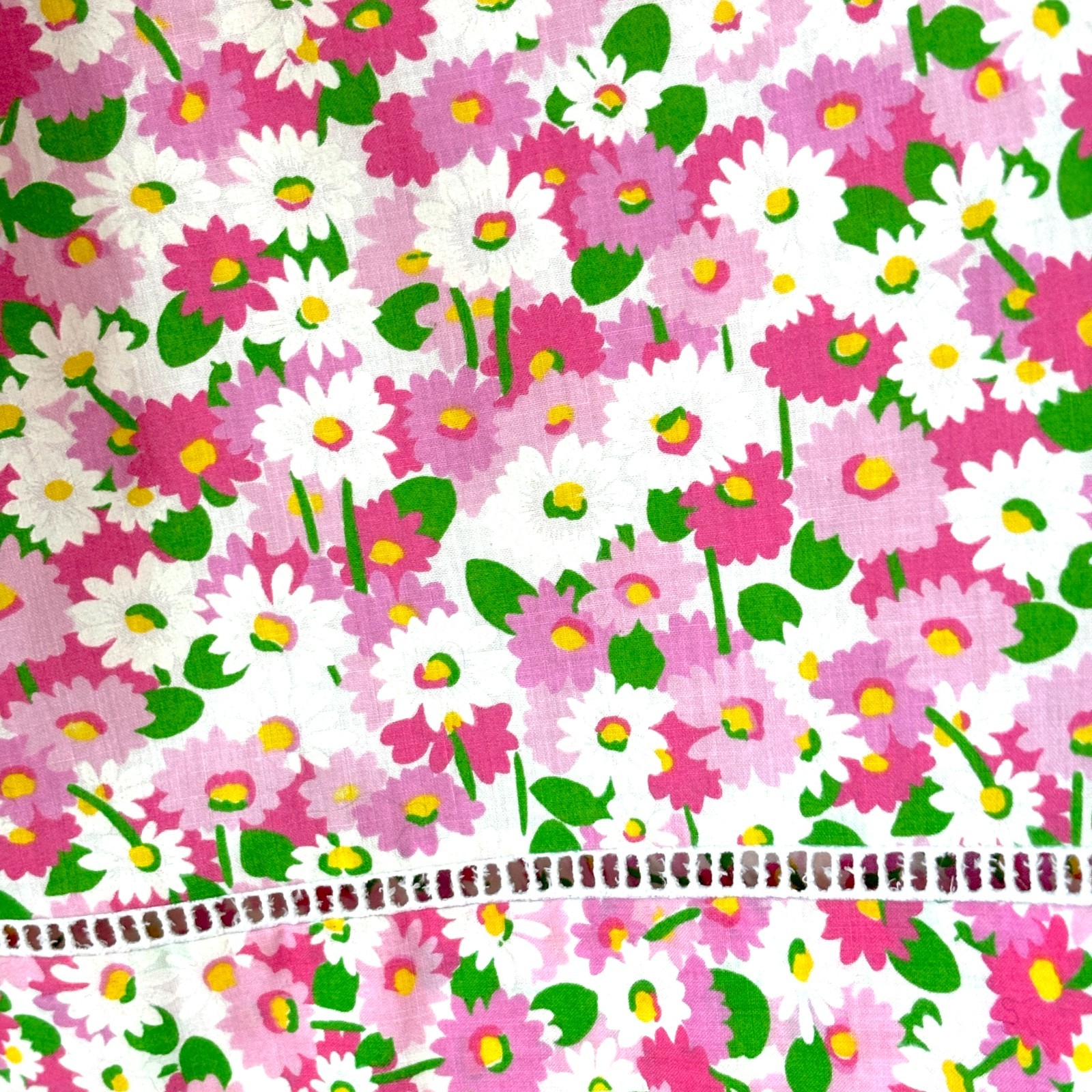 VTG Lanz Originals Pink Floral Dress Cottagecore Dress Sundress sz S/4 DARLING!