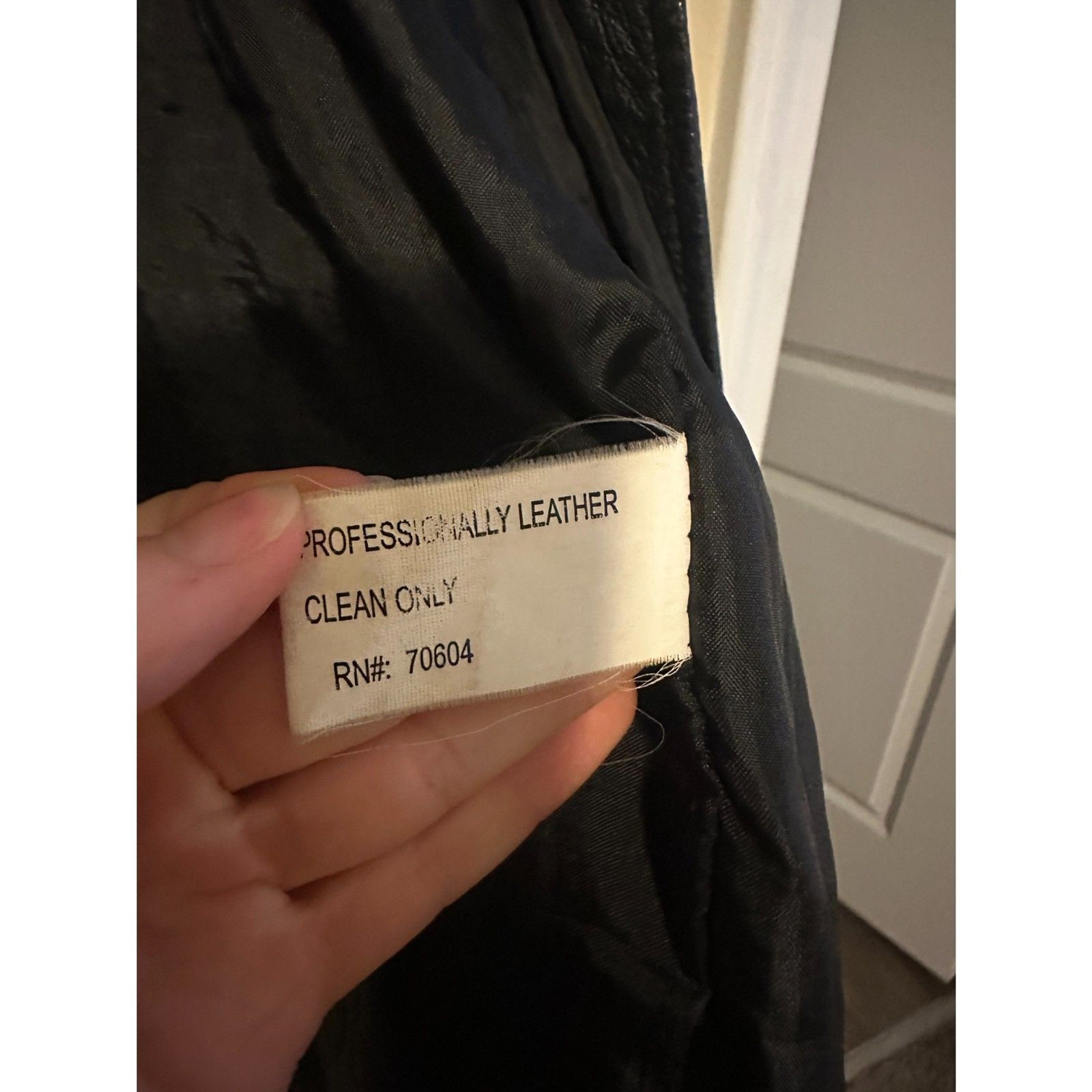 Vintage Serge Platini Genuine Leather Button Front Coat Jacket Black Women’s 2X