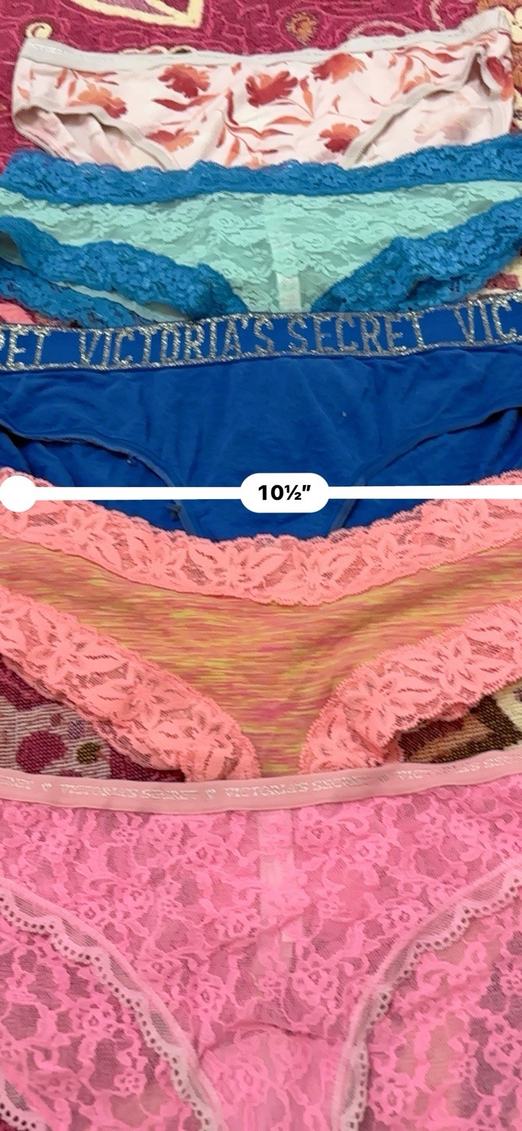 Vintage Lote 5 Pink/victoria Secrets Mic Pantis #005