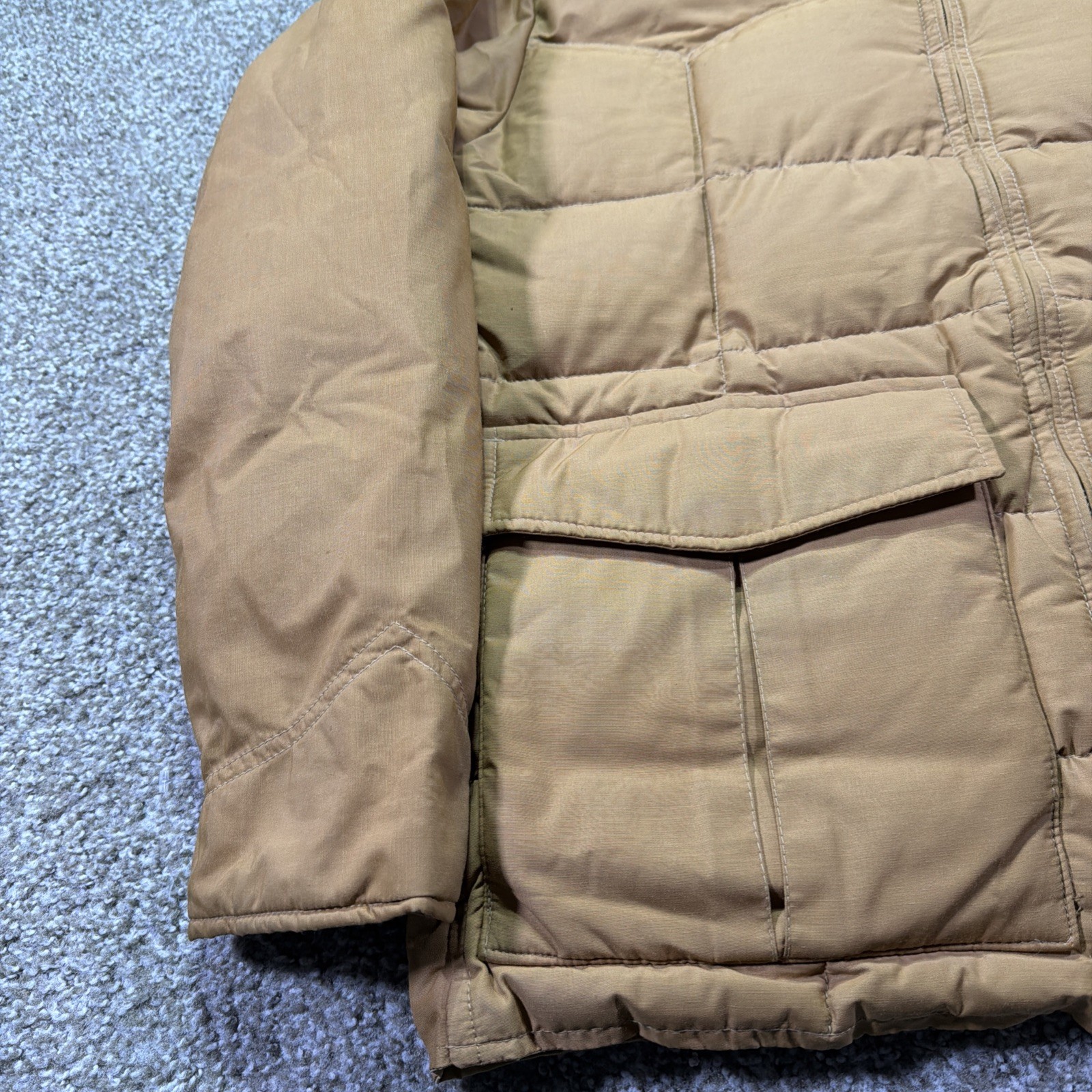 Vintage Miller western Wear Goose Down Fur Collar Puffer Jacket 80s