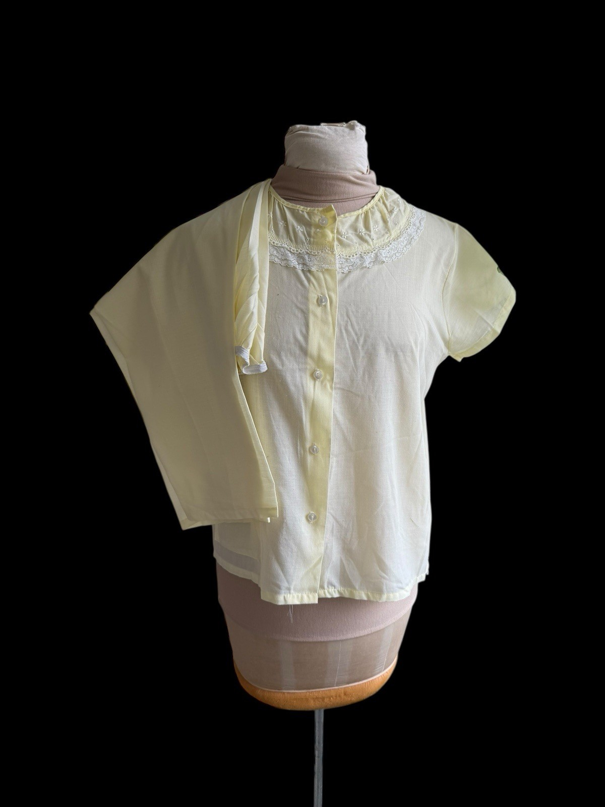 1960S Vintage Katz Summer Pajamas – Lightweight Yellow Cotton – 60s Lingerie
