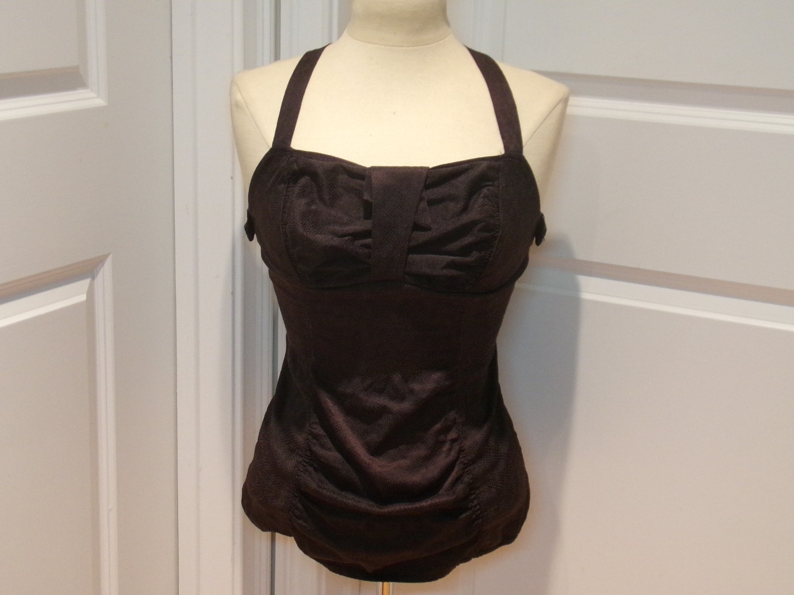 Vintage 1960’s Cole Of California Black 1 Piece Swimsuit Junior 9 XS/XXS