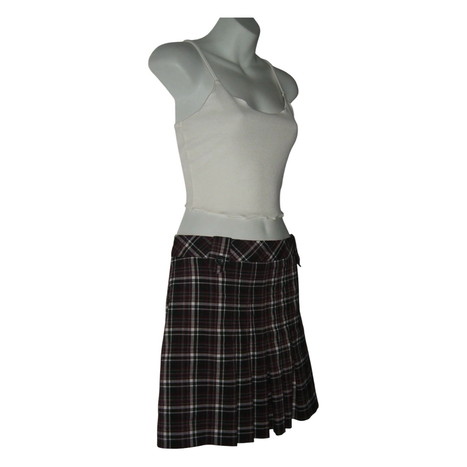 Tangents Mini Skirt Vintage 90’s Plaid Dark Academia Indie Sleaze Mall Goth y2k