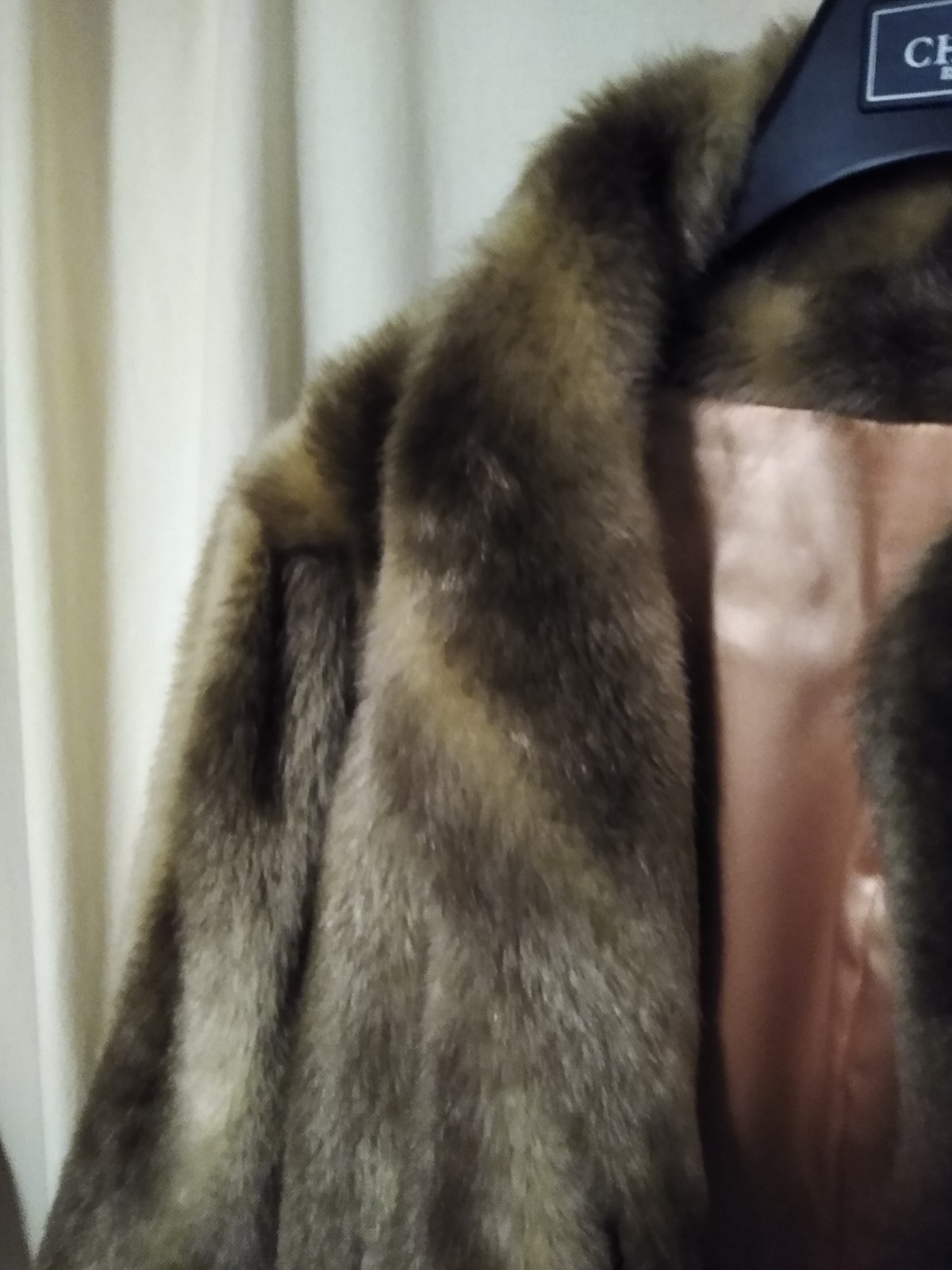 Colony Faux Fur Coat 1950s Size 10 Globe USA Very Rare Vintage Movie Prop Regal