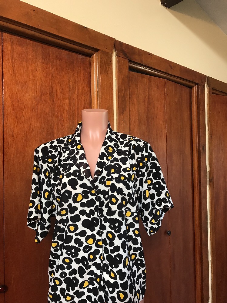Balenciaga Paris Vintage Blouse Size 16 Circa 1980s