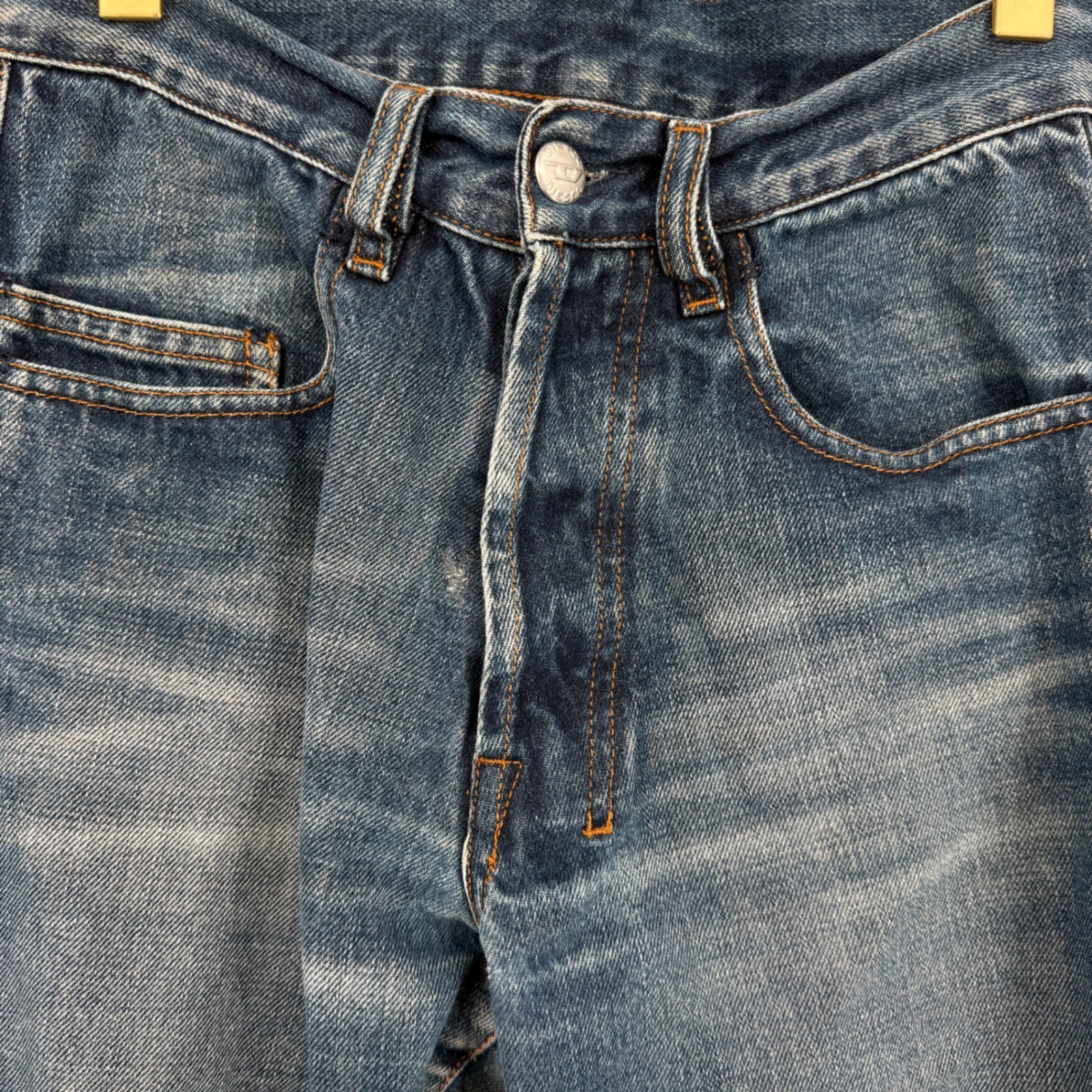 Vintage Diesel Jeans Women 26 Blue Denim Flare Leg Y2K Boho Bootcut Western