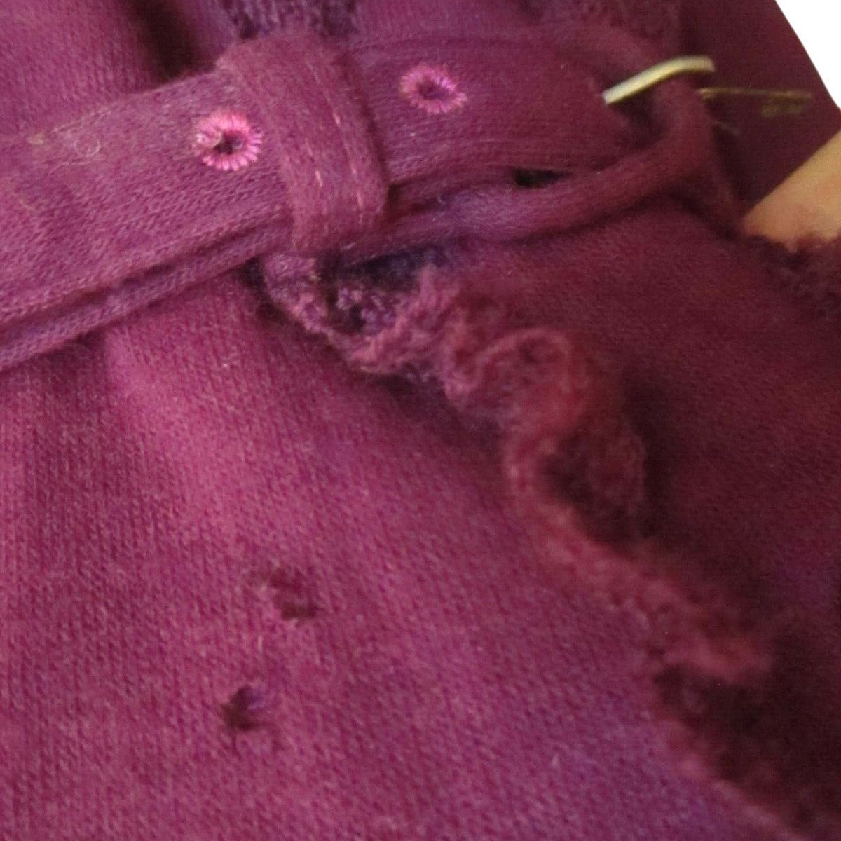 1970’s Women’s Dress 6 Small Vintage Minnesota Woolens Purple Belted