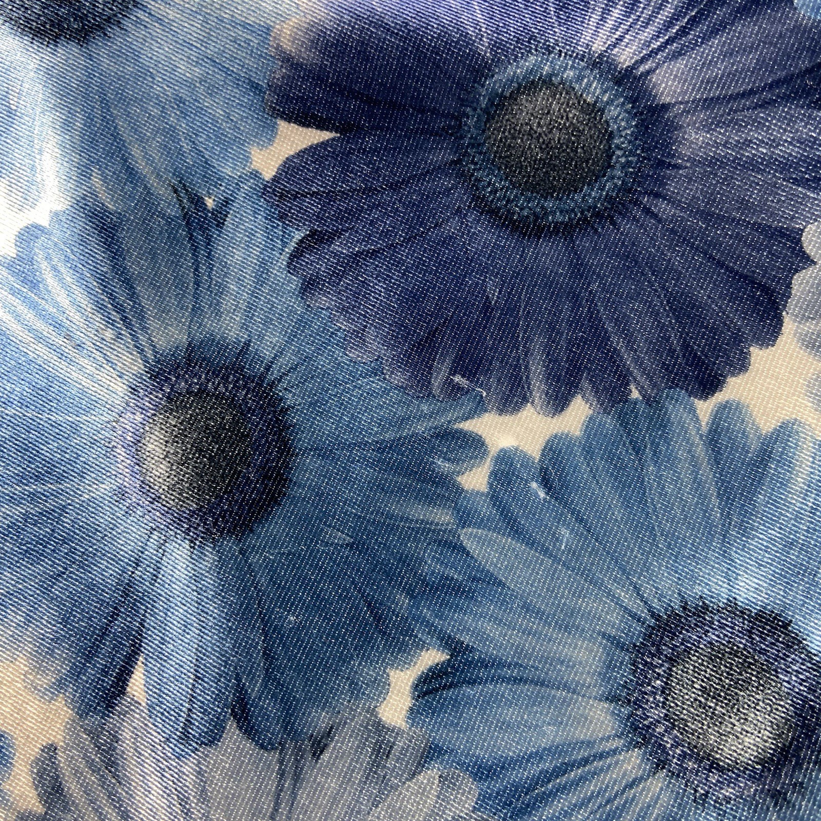 Aqua Blues Women’s VTG 90’s Satin Daisy Floral Dress Grunge M