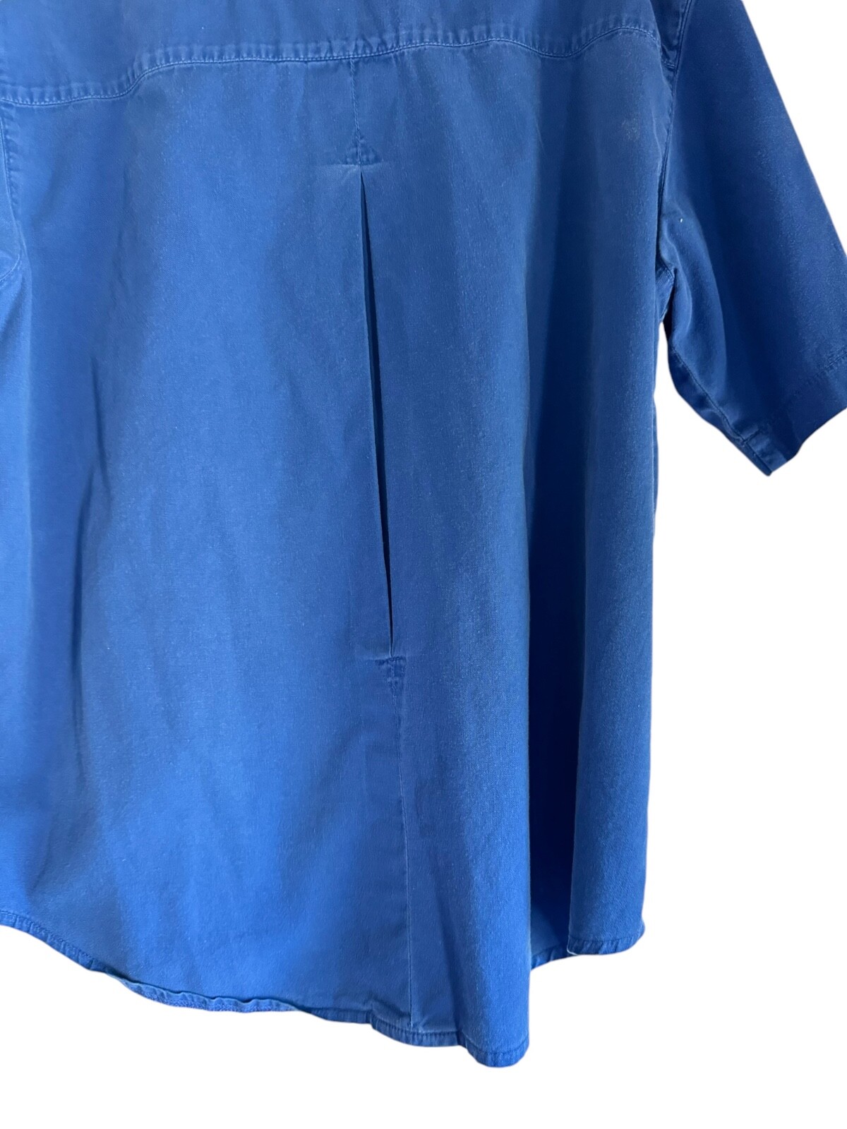 Vintage Silver Fern Blue Ladies large Camp Shirt New Zealand