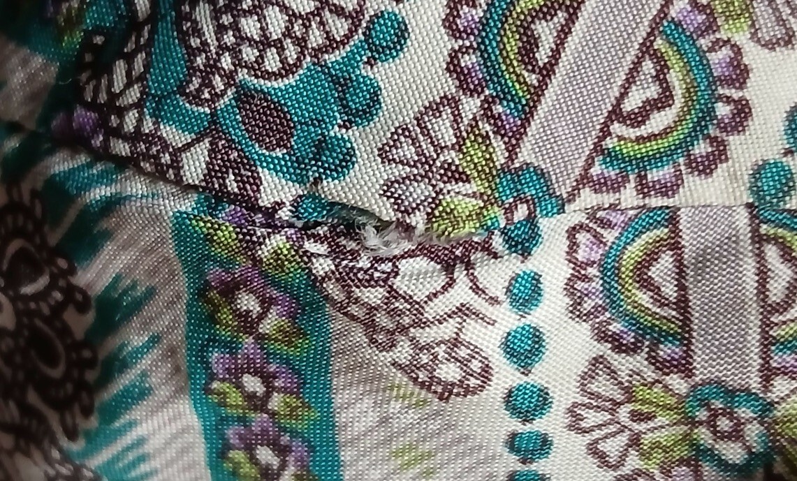 Unique & Flattering 40s handmade Rayon dress with cute tie around neck.Must See!