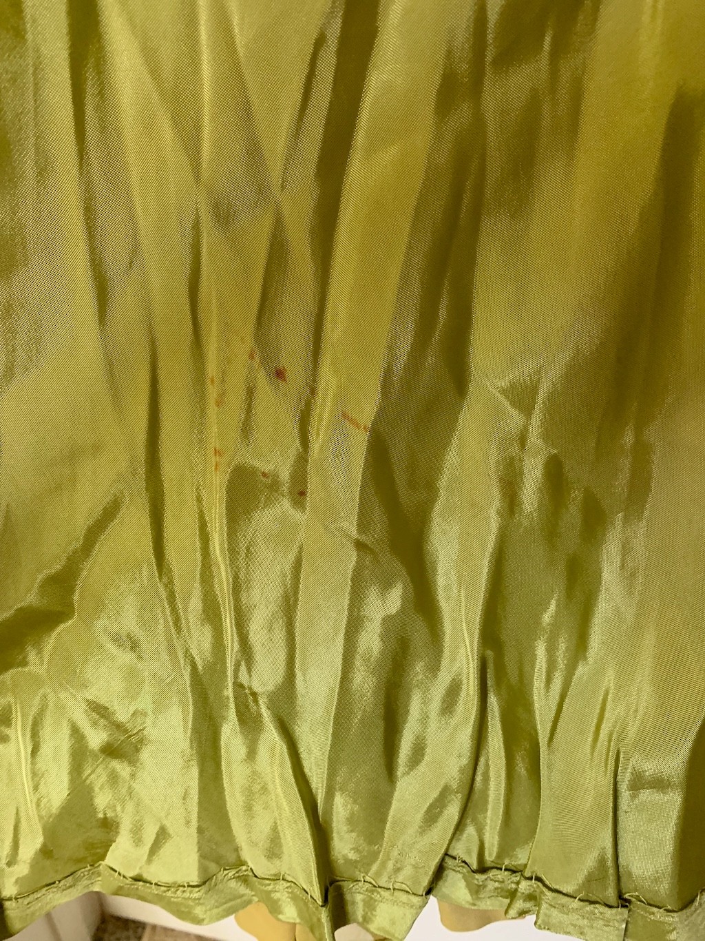 Vintage 1930s Princess Chartreuse green /yellow Chiffon & sequin Gown long Dress