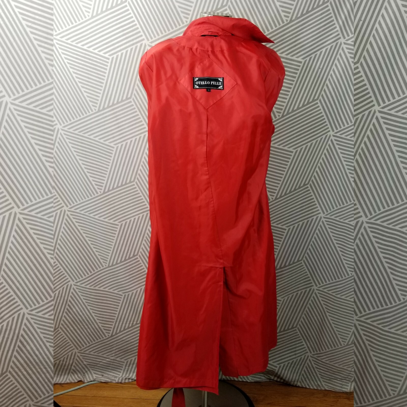 Vintage Womens Trench Coat size 7/8 long Raincoat professional Cosplay costume