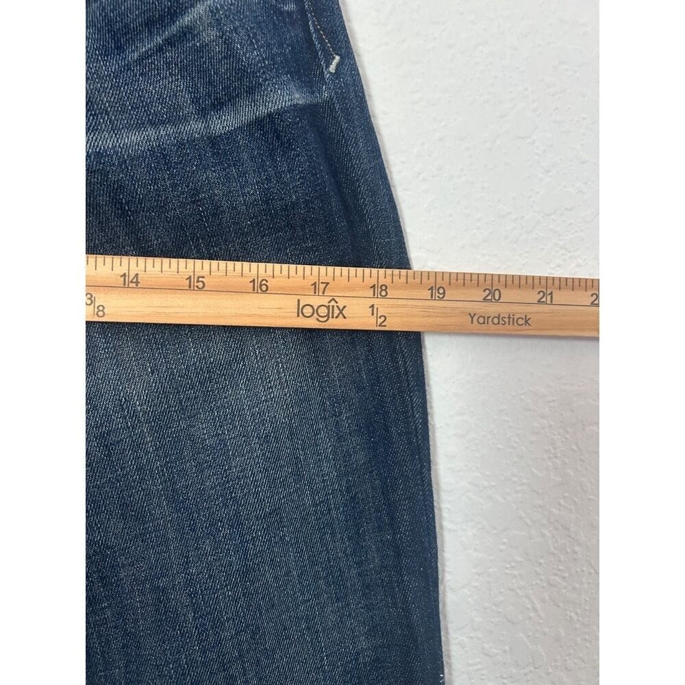 Gap 1969 Sexy Boot Low Rise Jeans Size 26 Medium Wash Whiskering Bootcut Stretch
