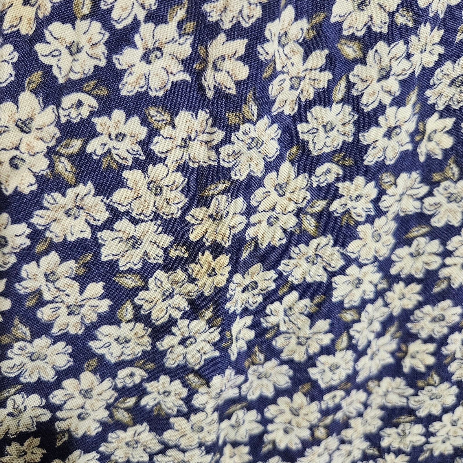 Vintage All That Jazz Navy Blue Floral Daisy Maxi Dress 9/10 90s USA Grunge