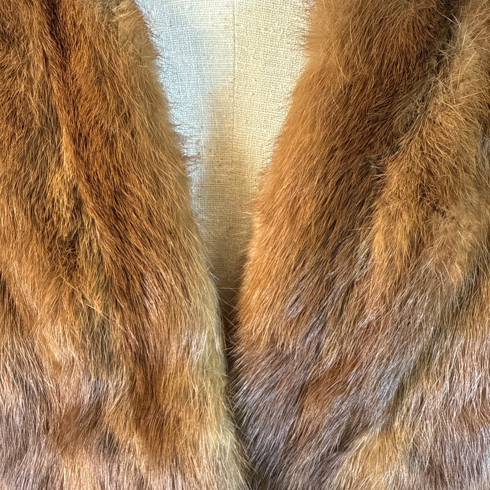 VTG SABLE MINK FUR BOLERO/WRAP BROWN from SORENSEN & WAHLBERG FURRIERS 40’S 50’S