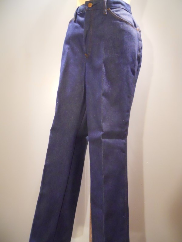 Nos 60s 70s Sears JTF Blue Jeans Pants High Waist Rockabilly Boho Mod Vintage 14