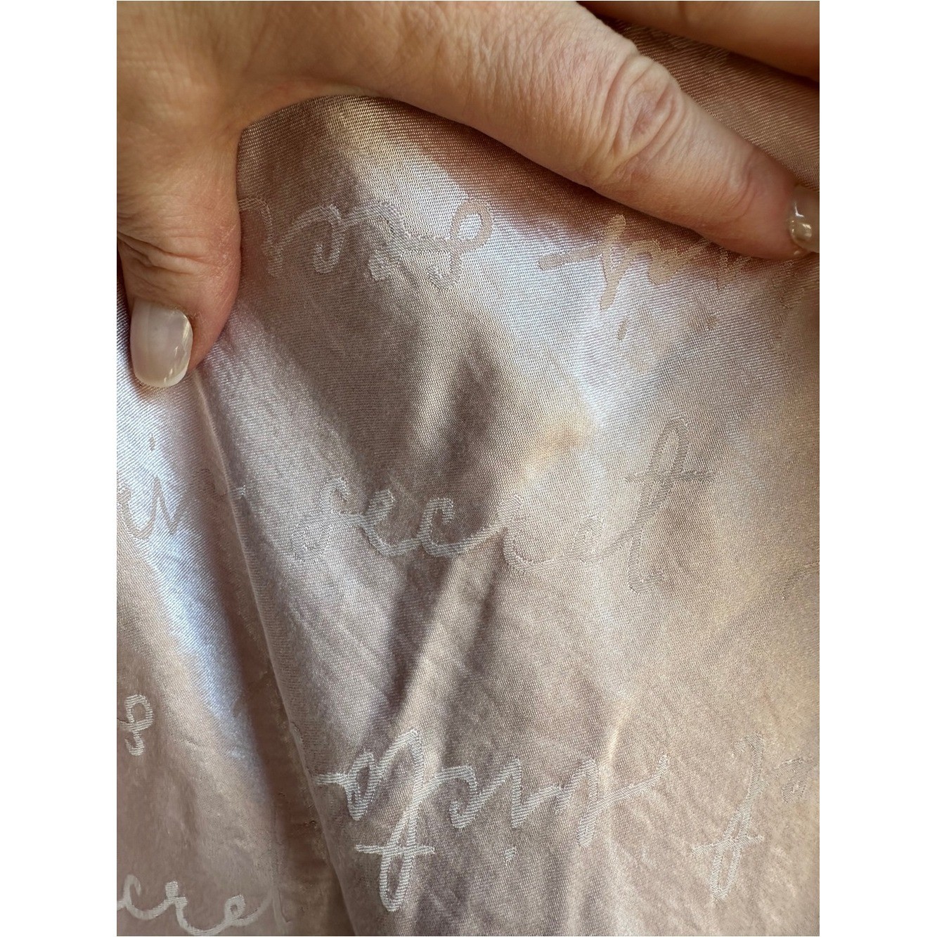 Victoria’s Secret Pink Satin Script Cami Coquette Balletcore Loungewear Tank L