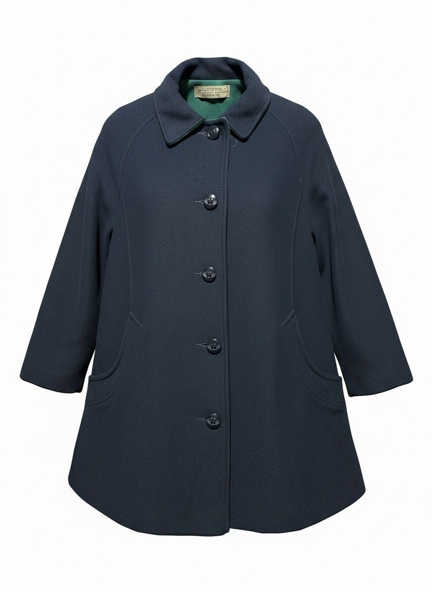 Wellington Kashmiracle Vintage Navy Swing CoatA01-2026