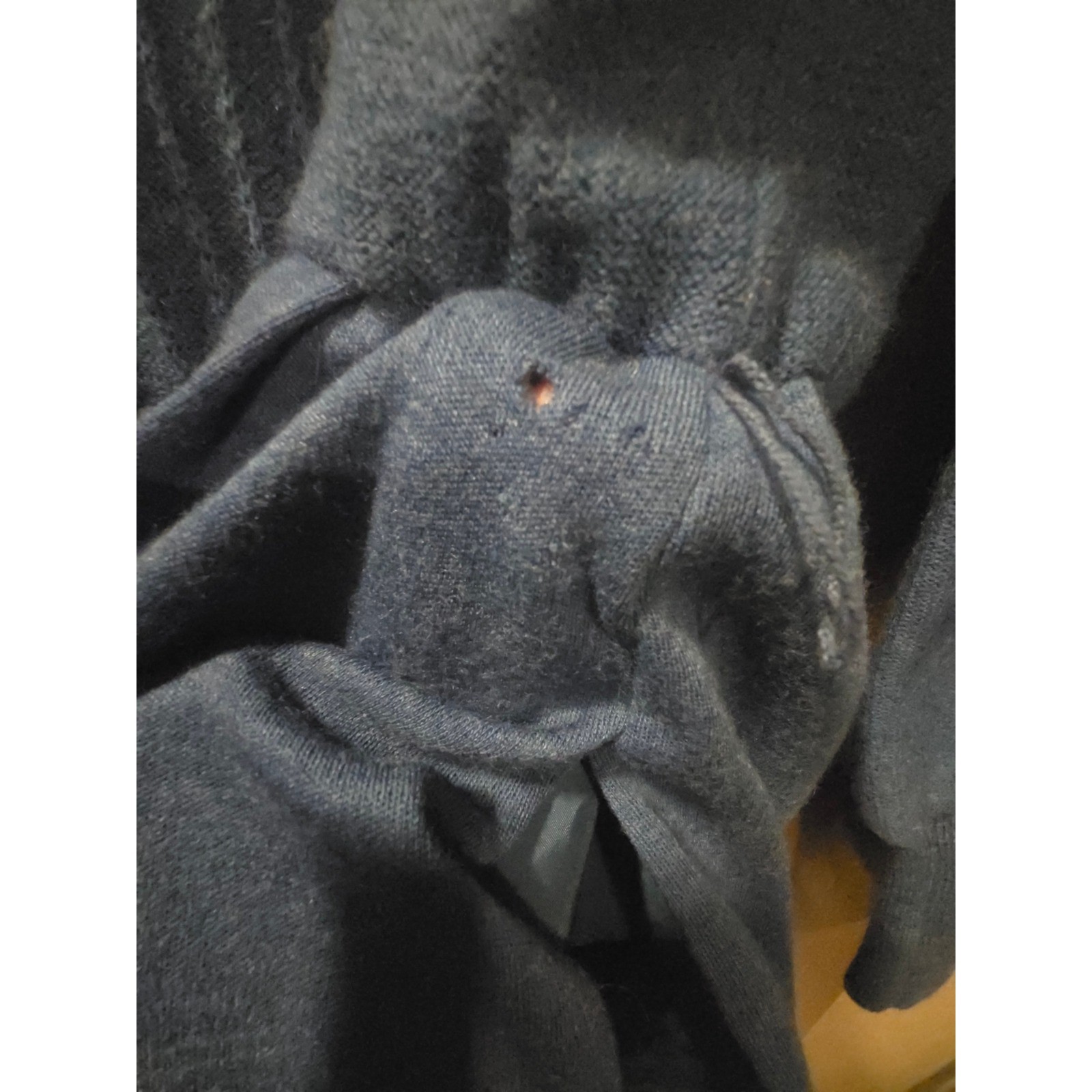 Ciao Ltd Vintage Blue 100% Pure Wool Knit Midi Dress Long Sleeve XS Hong Kong