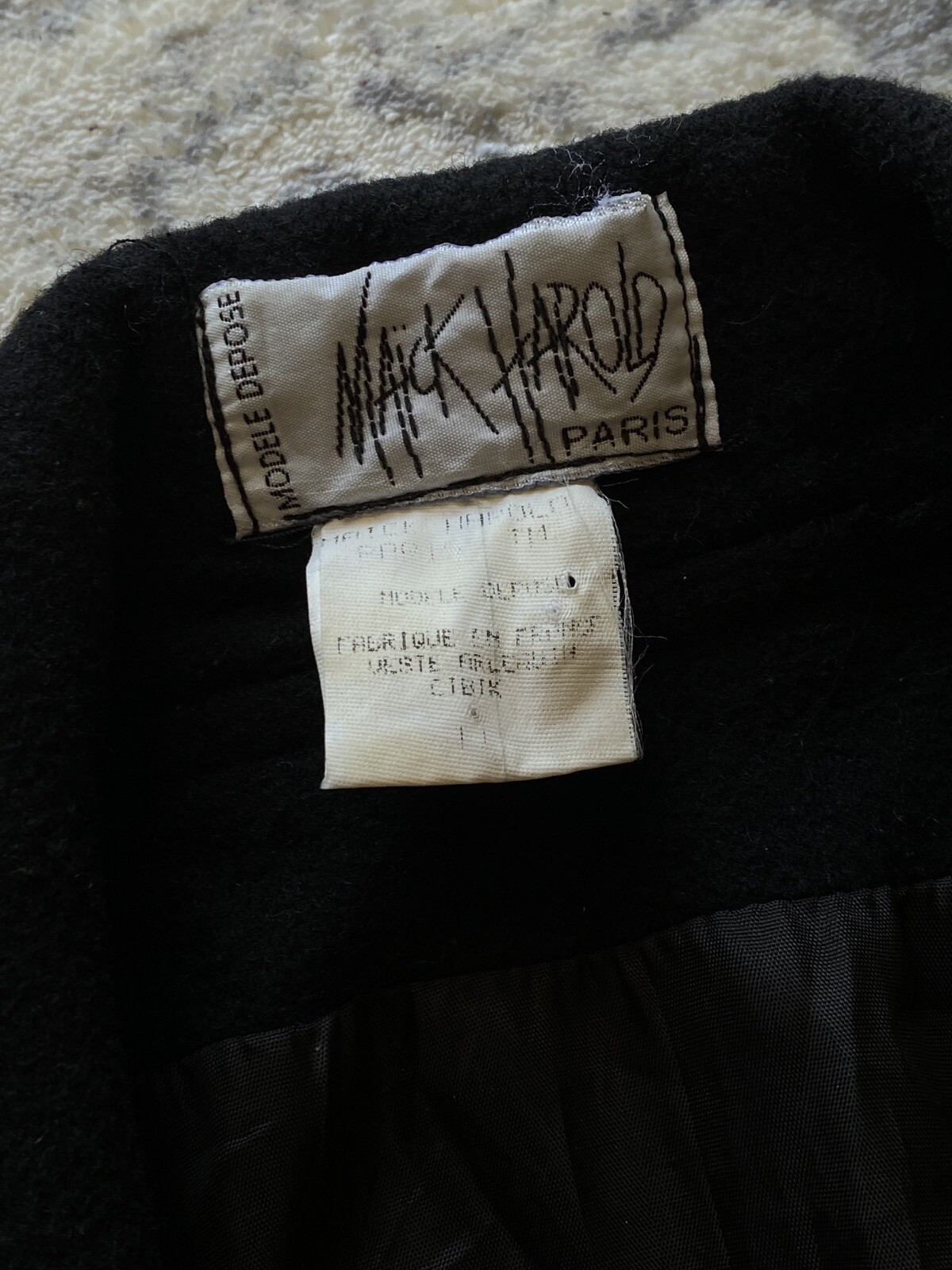 Coat Maick Harold Paris Vintage Wool
